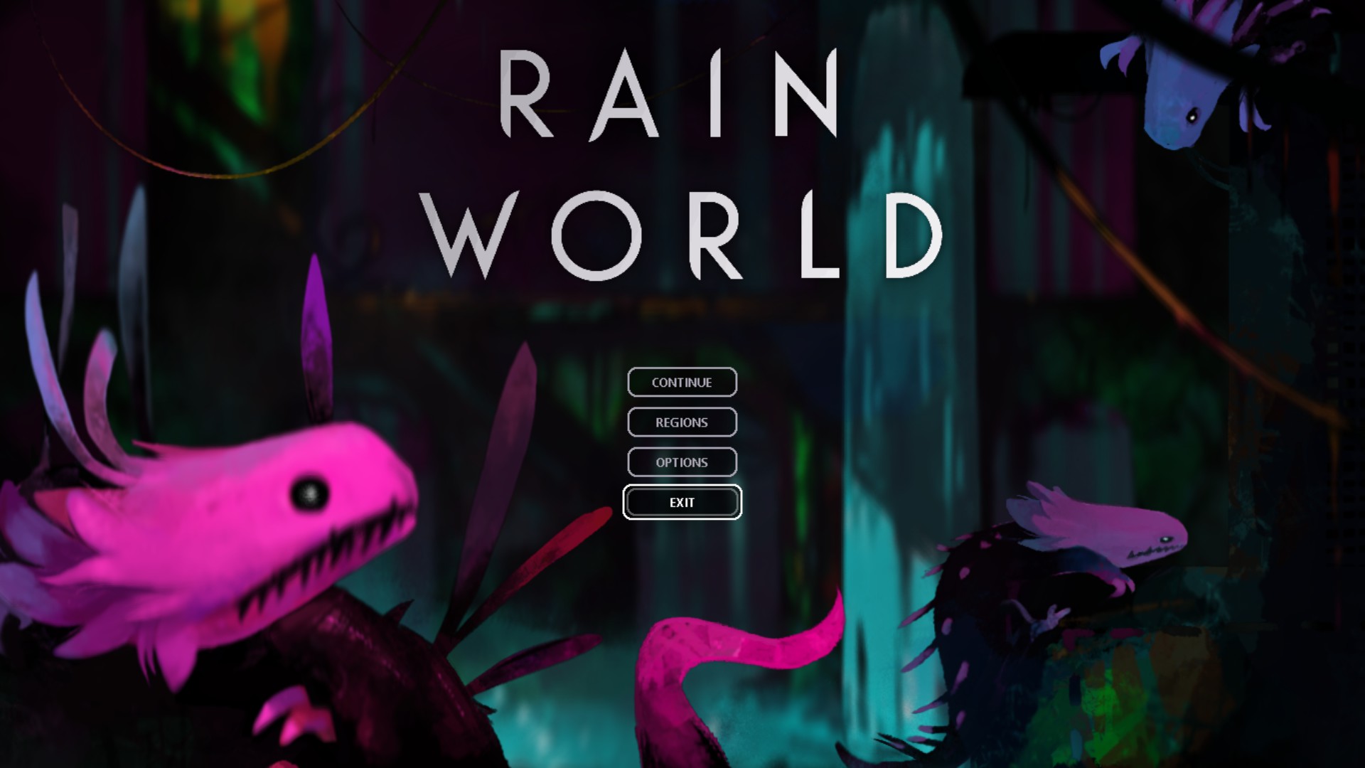 Org rain. Rain World слизнекоты. Rain World игра. Rain World арт. Rain World черный слизнекот.
