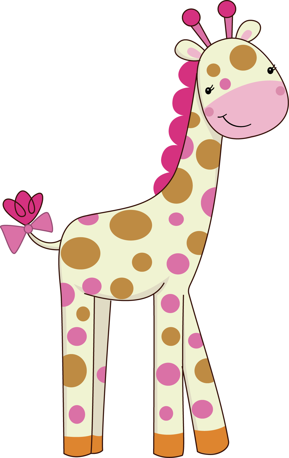 1123x1776 Pretty Pink Girly Jungle Animals - Pretty Pink Girly Jungle Animals_04.png  - Minus | Baby clip art, Baby girl images, Cartoon jungle animals Wallpaper