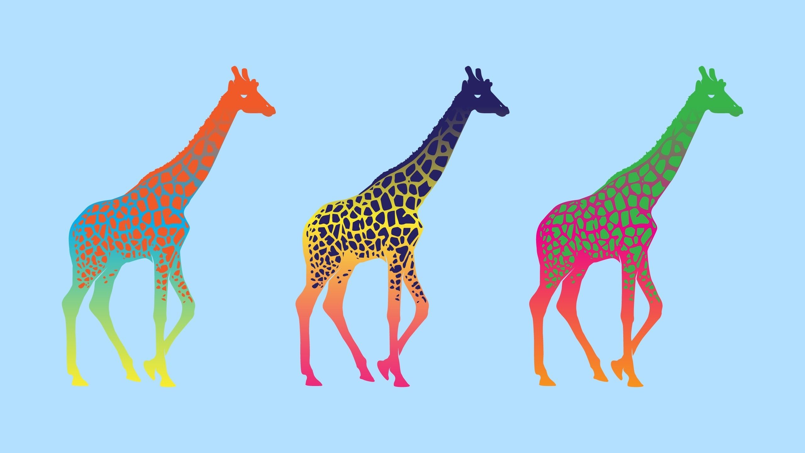 2560x1440 Giraffe Cartoon wallpaper | 2560x1440 | #9296 Wallpaper