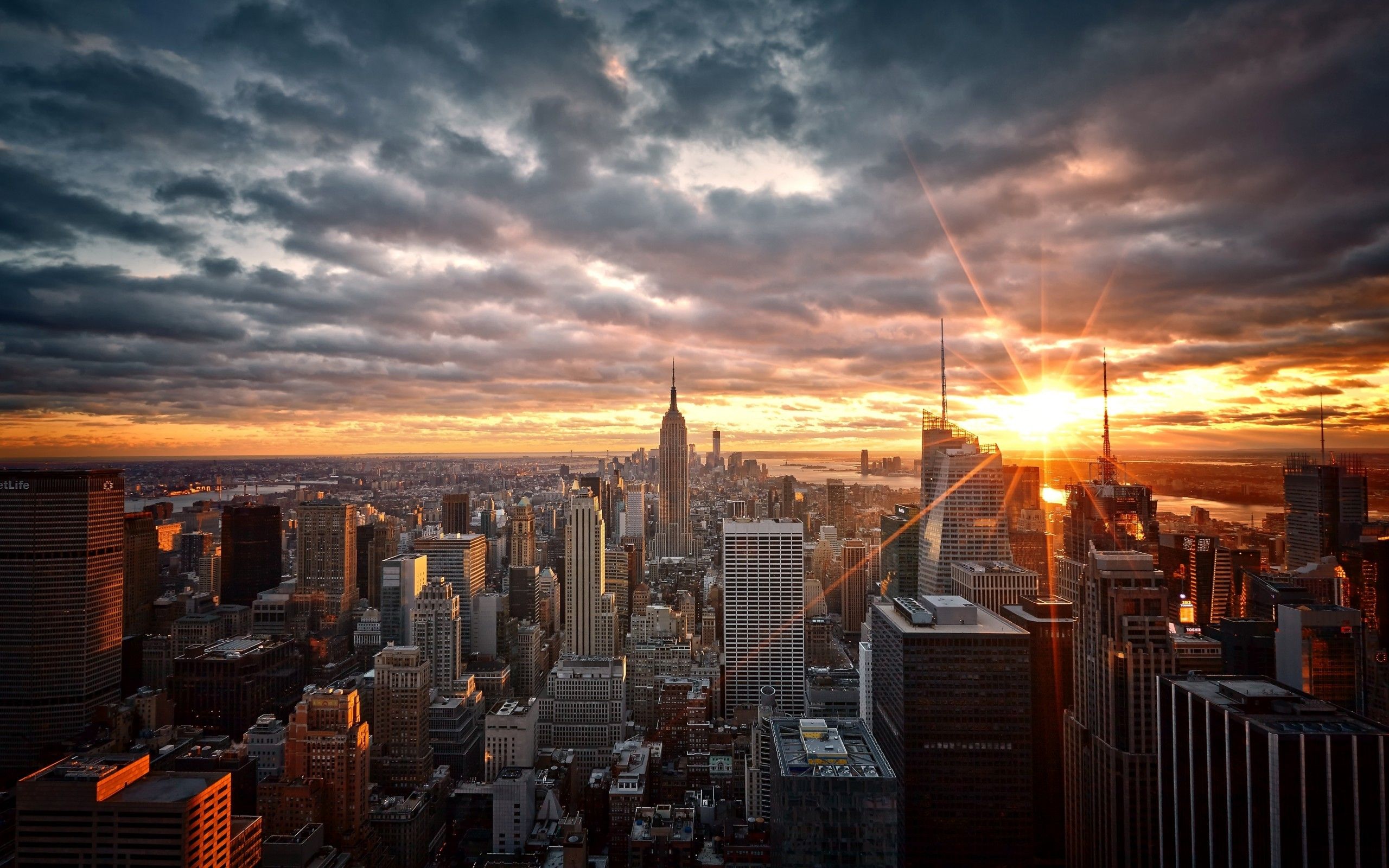 New York Sunset Wallpapers - 4k, HD New York Sunset Backgrounds on ...