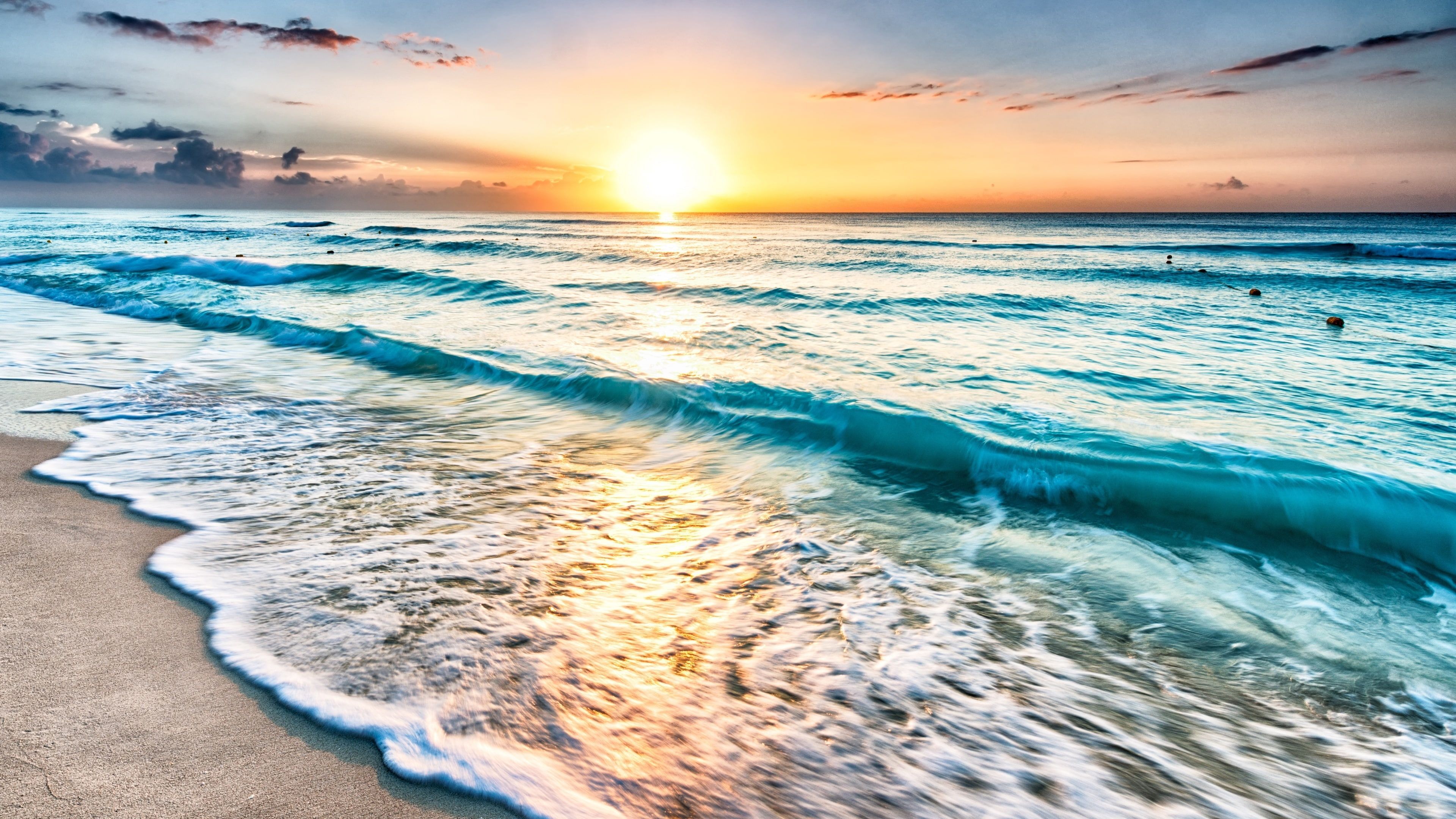 Sunrise Ocean Waves Wallpapers - 4k, HD Sunrise Ocean Waves Backgrounds ...