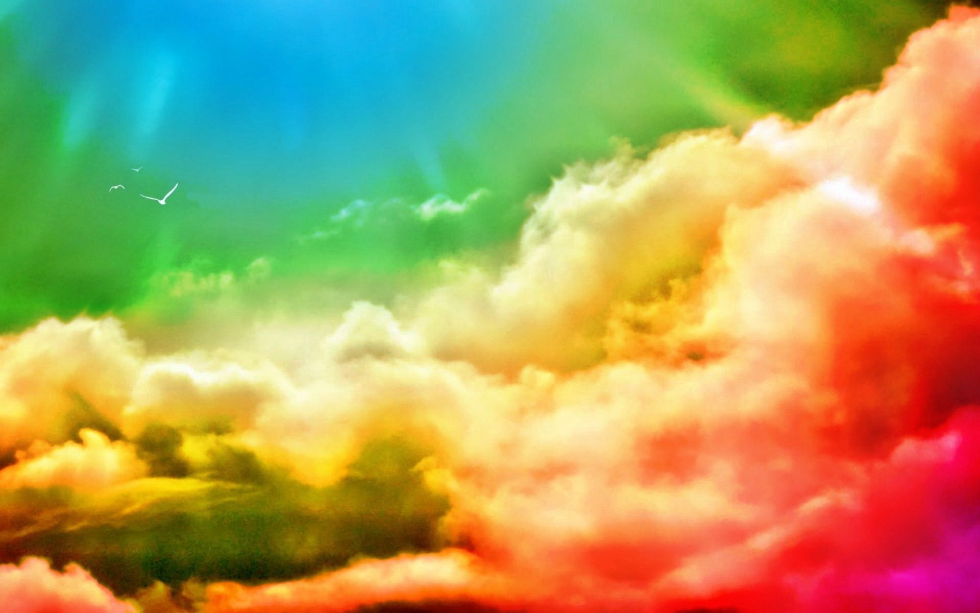 1920x1200 Beautiful colorful clouds on WallpaperBat