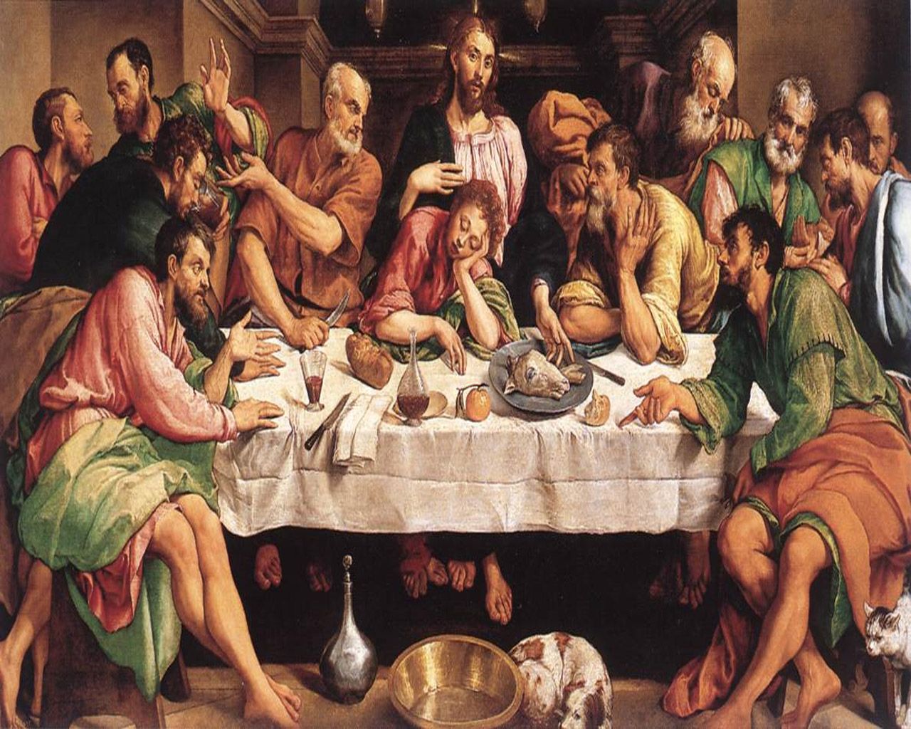 1280x1024 69+] The Last Supper Wallpaper on WallpaperSafari Wallpaper