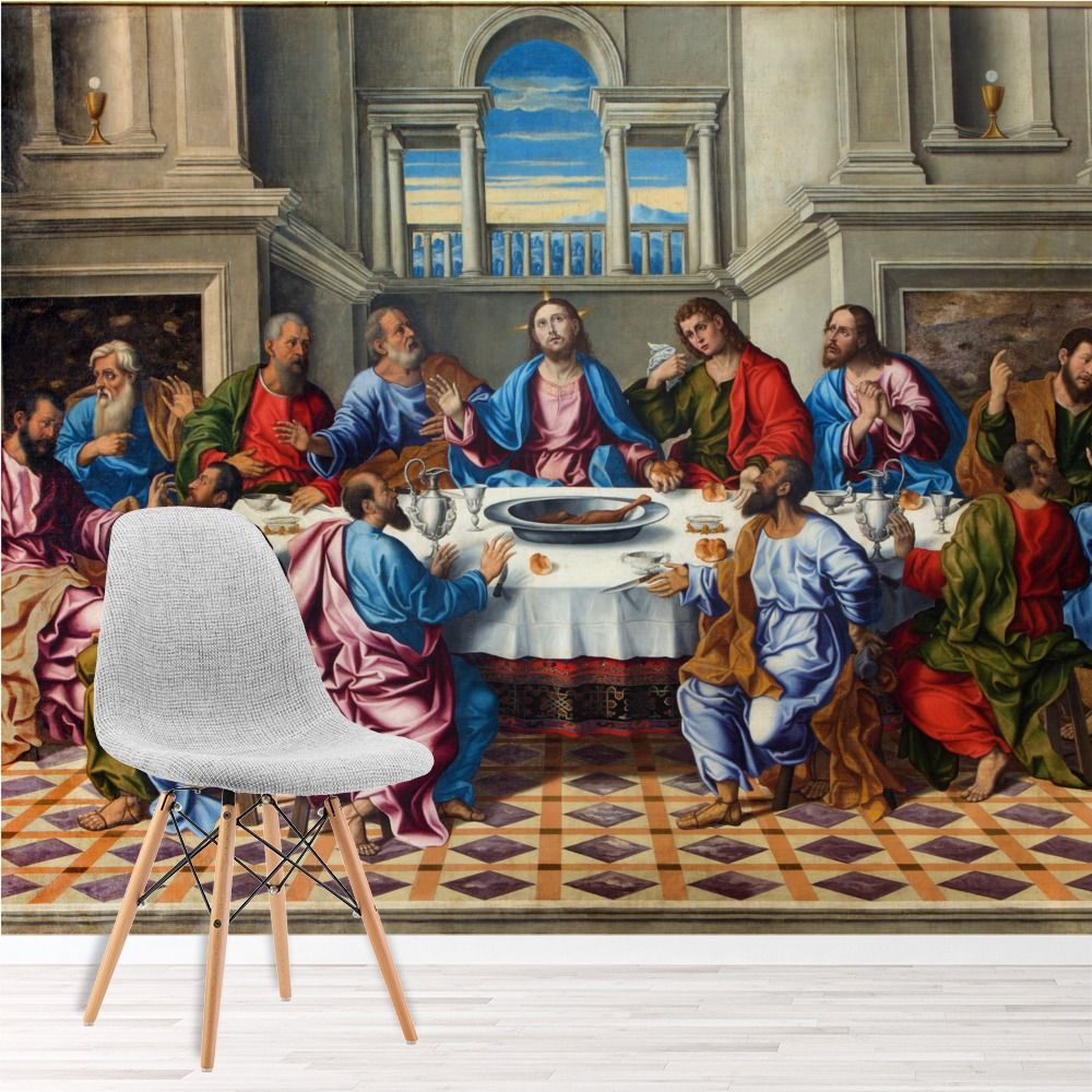 1000x1000 Jesus Christ The Last Supper Wall Mural Wallpaper WS-42400 | eBay Wallpaper