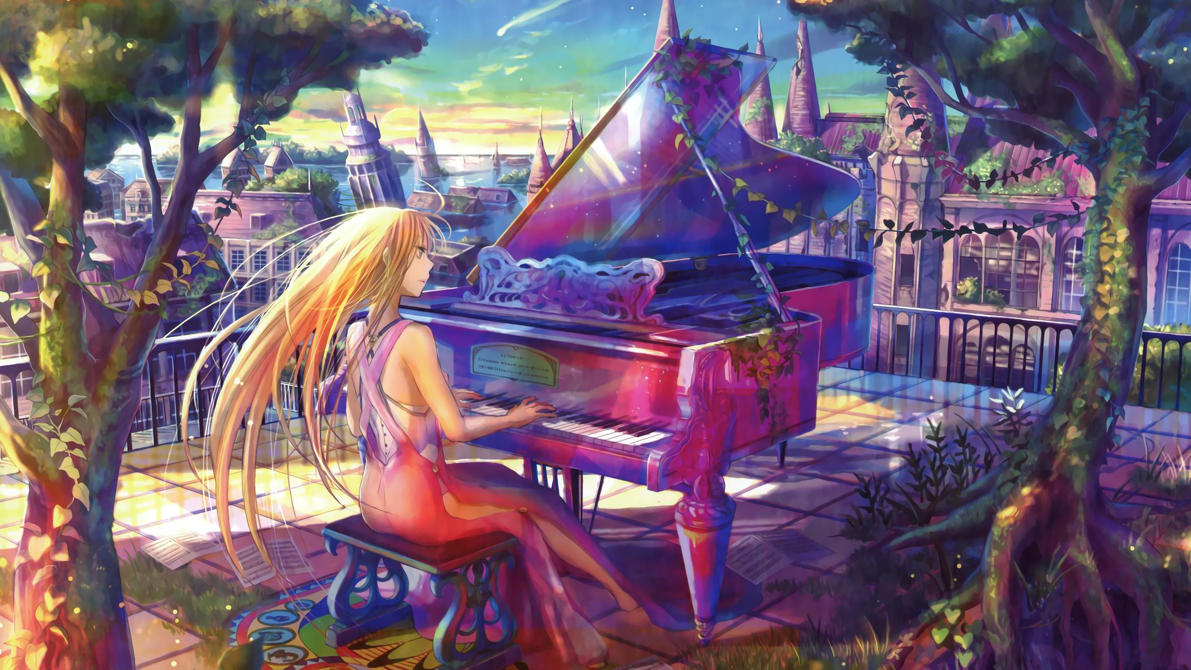 3840x2160 Miyazono Kaori, piano, Your lie in April HD Anime Wallpaper on WallpaperBat
