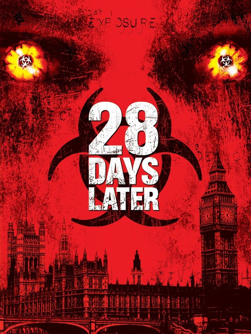 Days later us. 28 Дней спустя / 28 Days later... (2002). 28 Дней спустя (Дэнни Бойл, 2002). 28 Дней спустя фильм 2002 Постер.