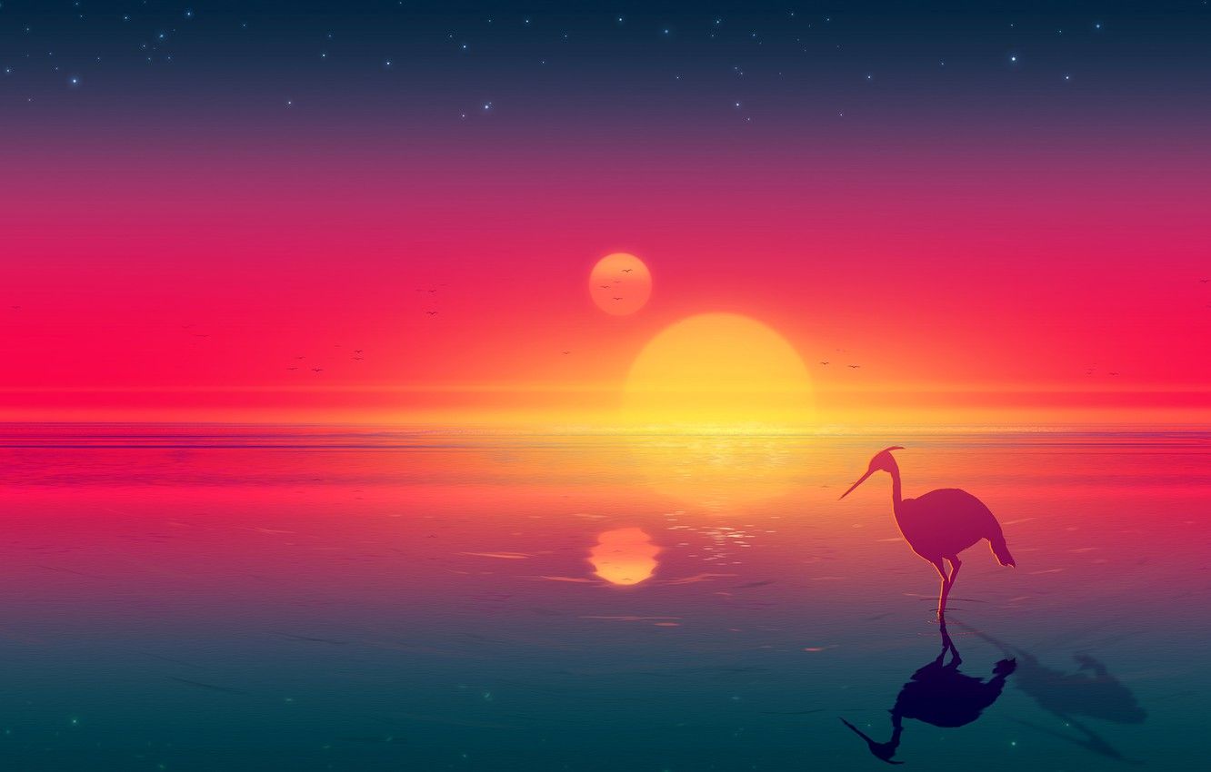 Sunrise Art Wallpapers - 4k, HD Sunrise Art Backgrounds on WallpaperBat