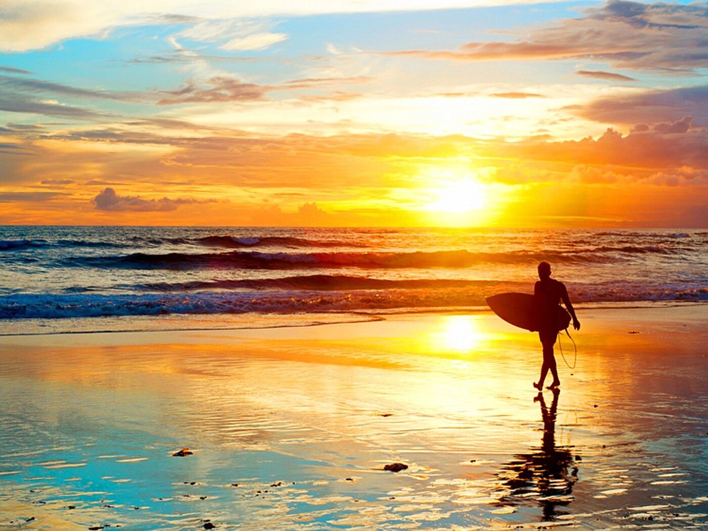 1400x1050 Good morning beautiful sunrise - Summer water sports on WallpaperBat