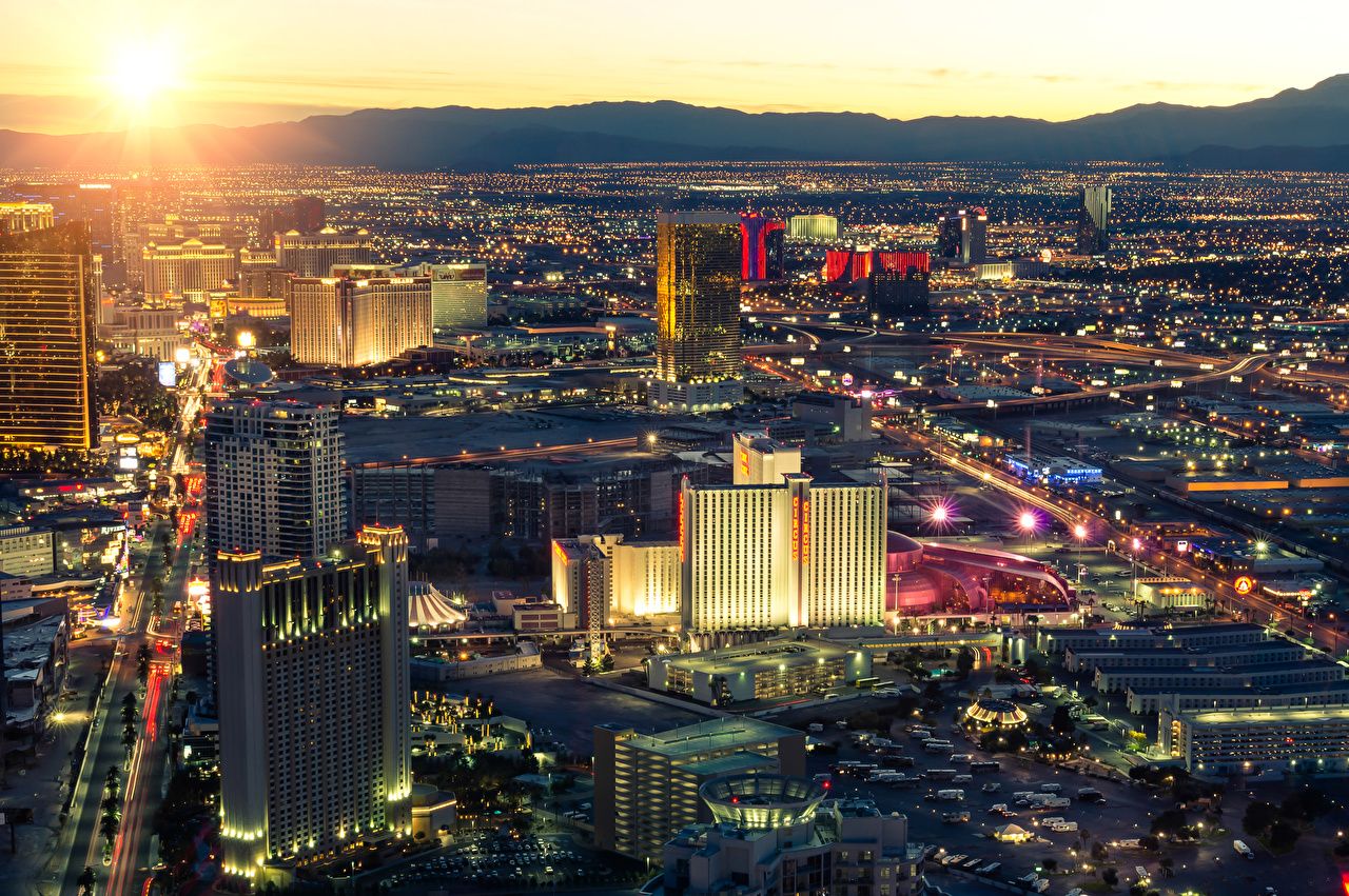 Las Vegas Sunset Wallpapers - 4k, HD Las Vegas Sunset Backgrounds on ...