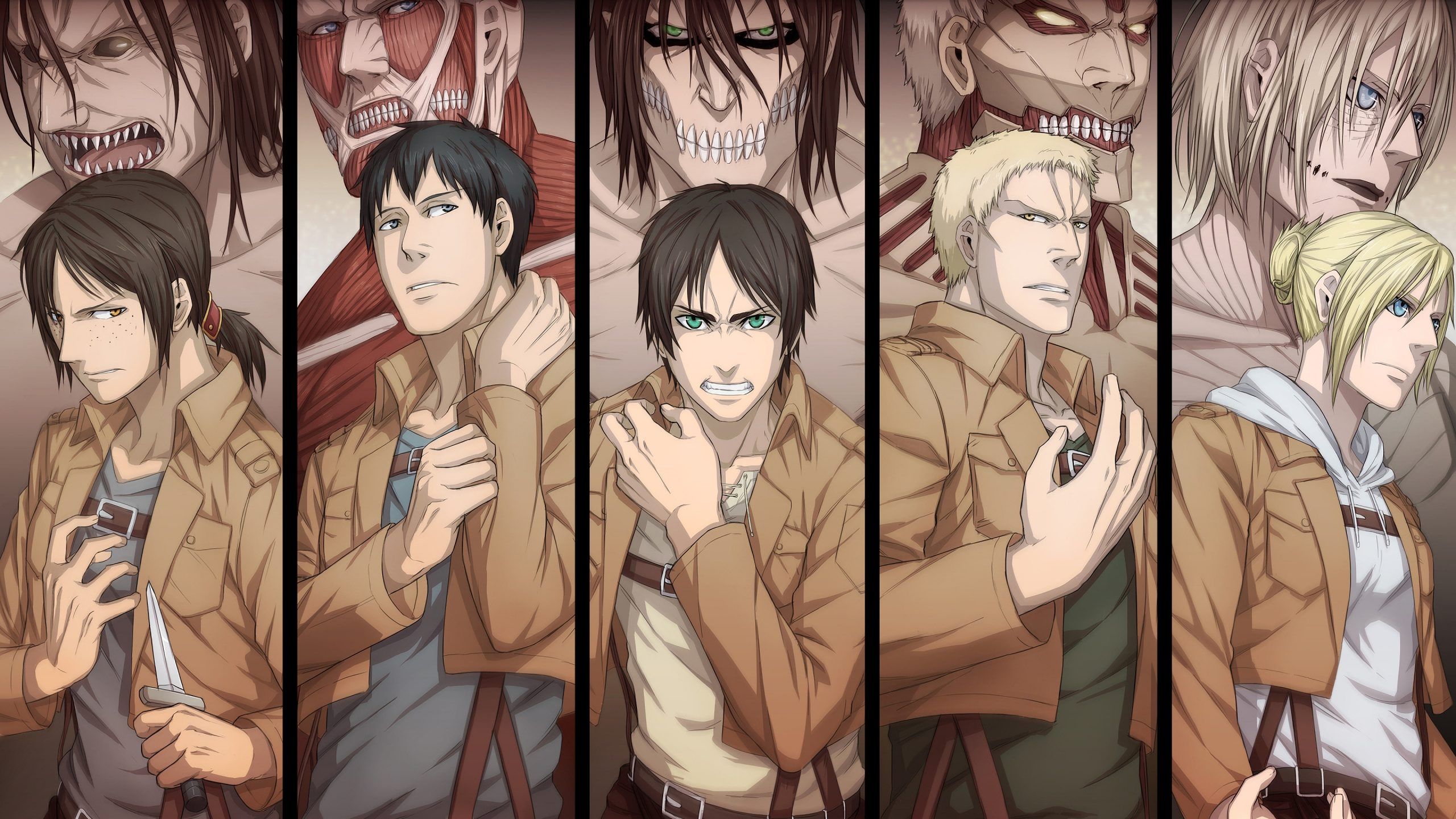 Attack On Titan Wallpapers 4k Hd Attack On Titan Backgrounds On Wallpaperbat