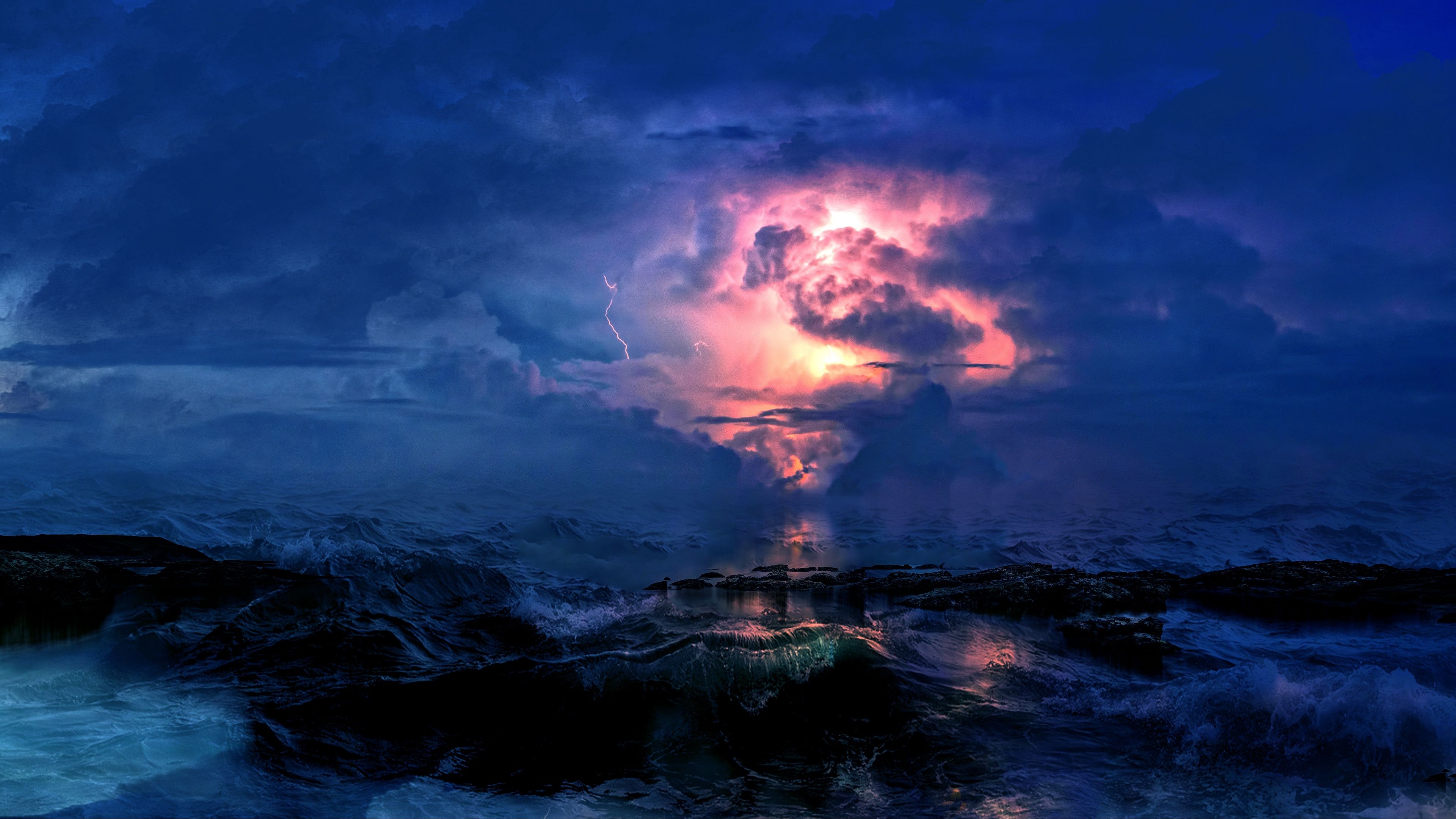 Sea Storm Wallpapers   4k, HD Sea Storm Backgrounds On WallpaperBat