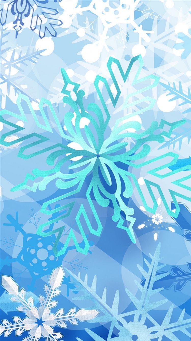 750x1334 Ƒ↑TAP AND GET THE FREE APP! Art Abstract Winter Snowflake Cold Frost Blue HD iP. Wallpaper iphone christmas, iPhone 6 plus wallpaper, Christmas wallpaper iphone 6 on WallpaperBat
