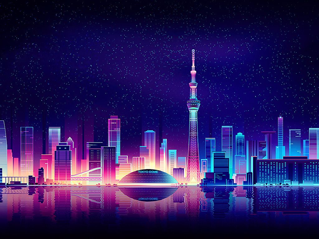 1024x768 Tokyo Panasonic (Romain Trystram) [2834x1644] : wallpapers Wallpaper