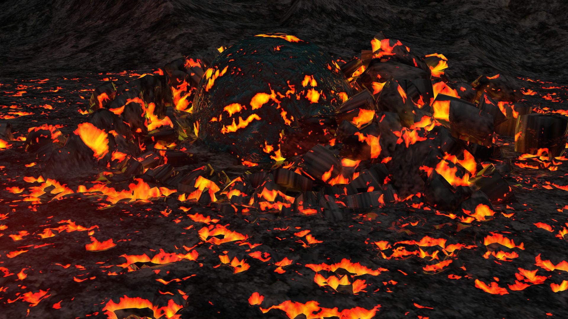 Lava Landscape Wallpapers.