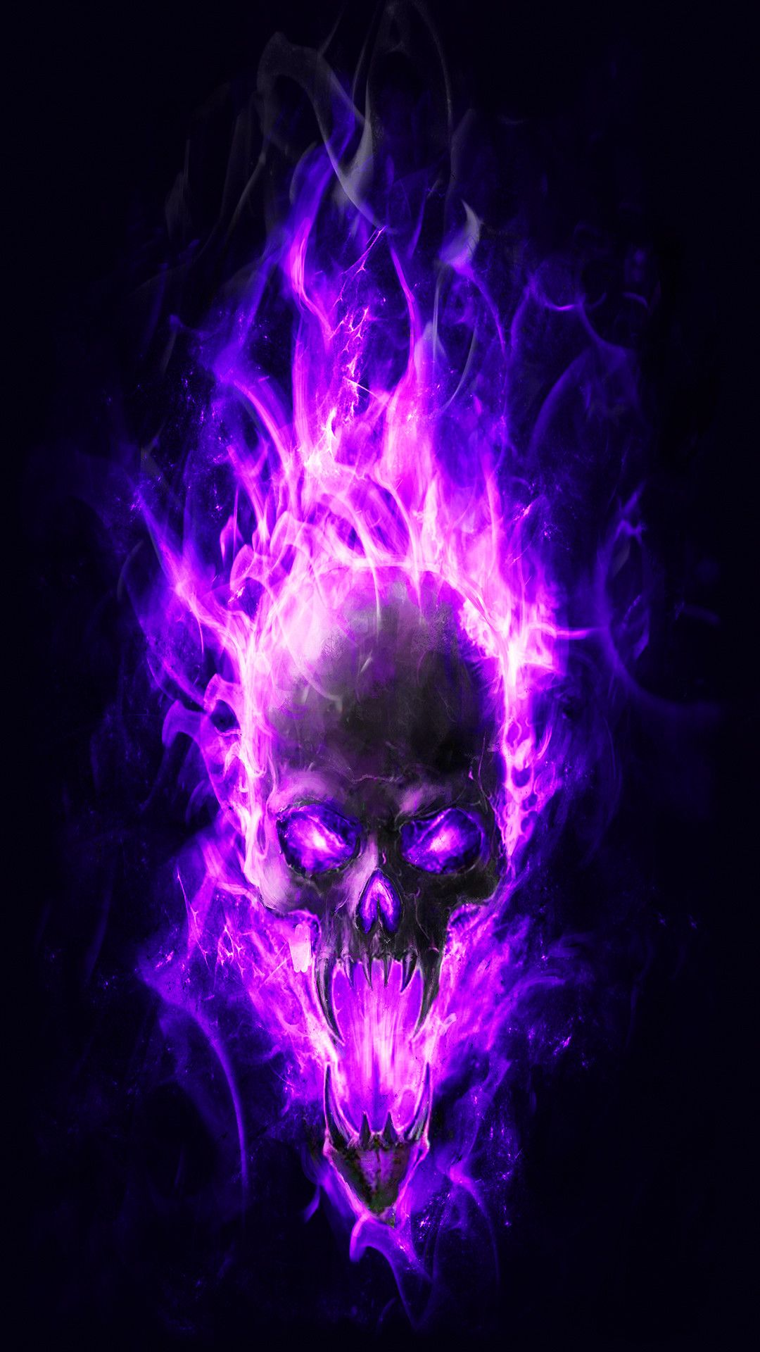 Flaming Skull Wallpapers 4k Hd Flaming Skull Backgrounds On Wallpaperbat