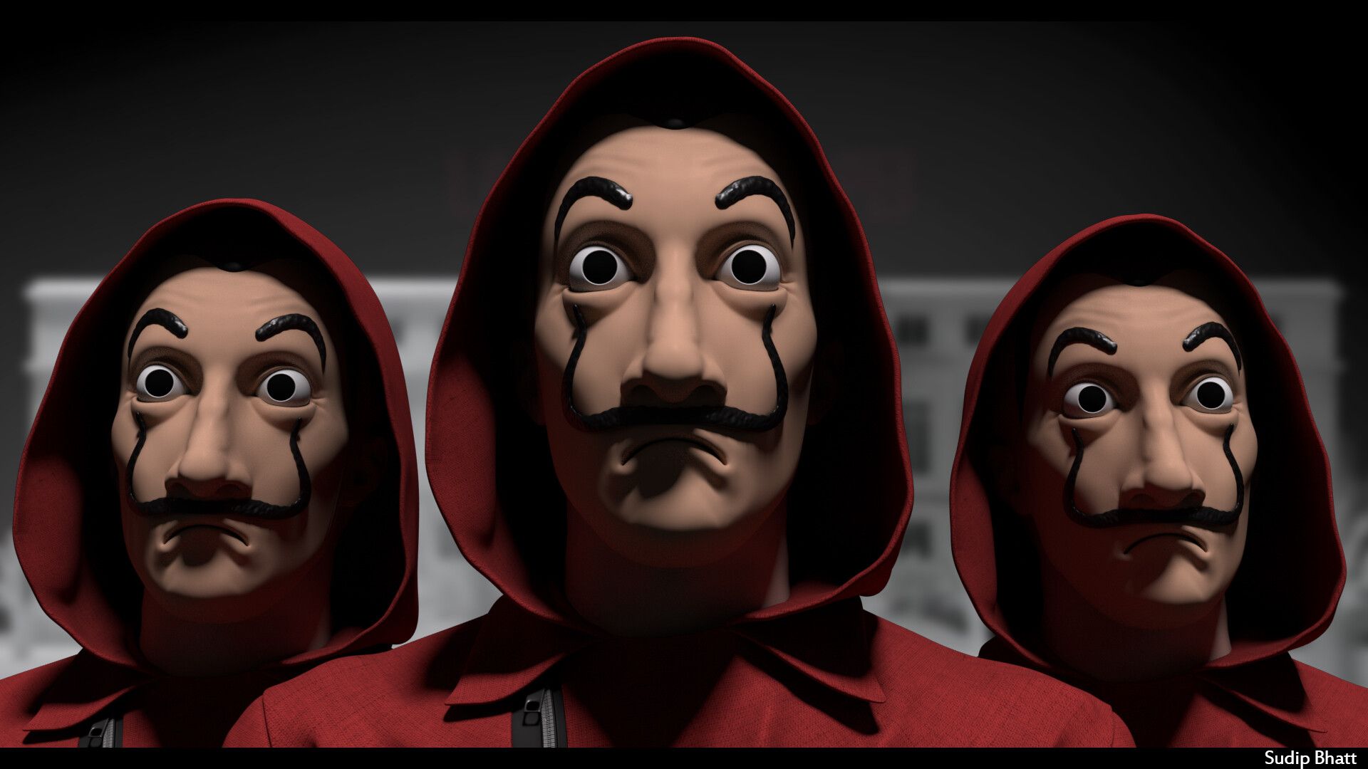 Money Heist Mask Wallpapers - 4k, HD Money Heist Mask Backgrounds on ...