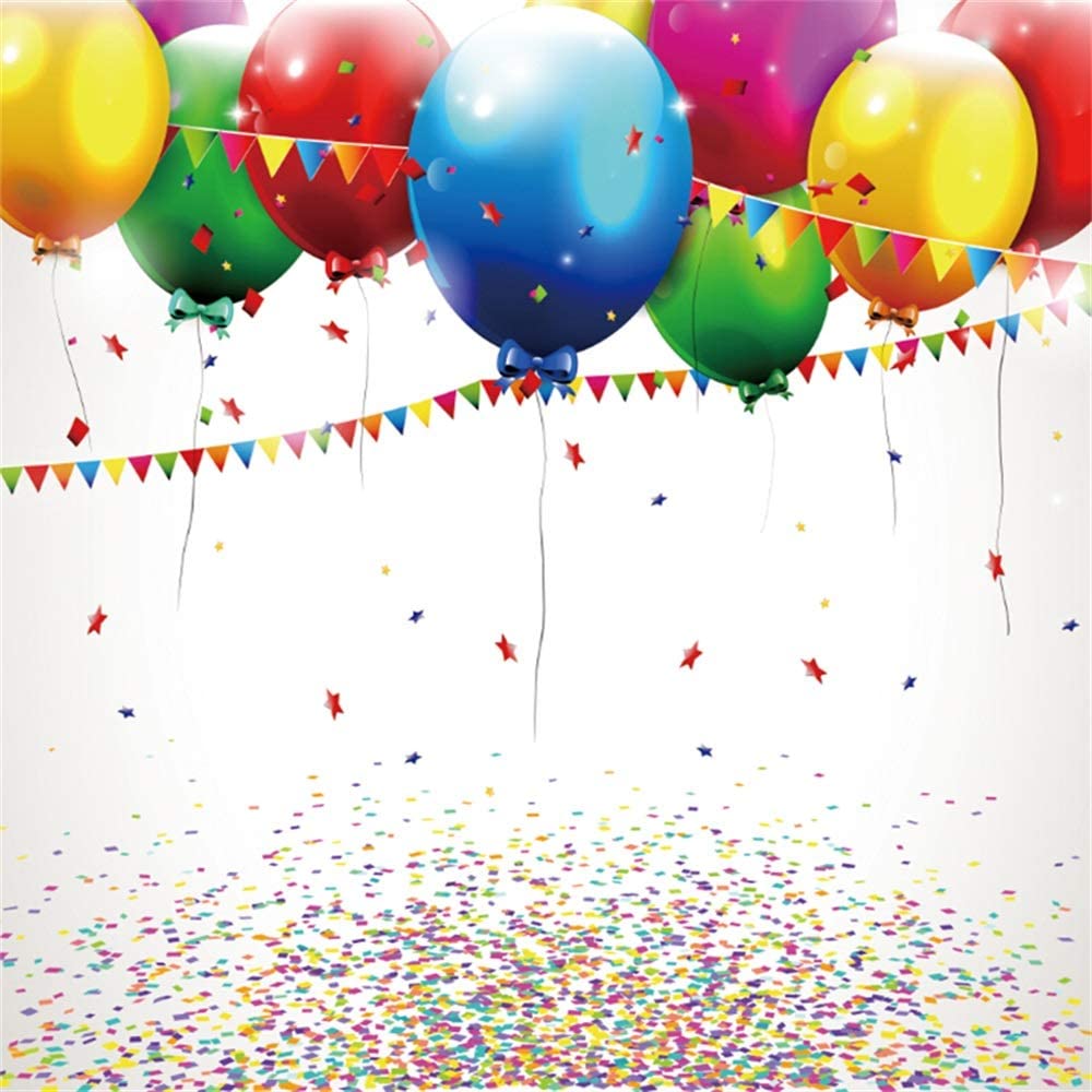 Balloons and Confetti Wallpapers - 4k, HD Balloons and Confetti ...