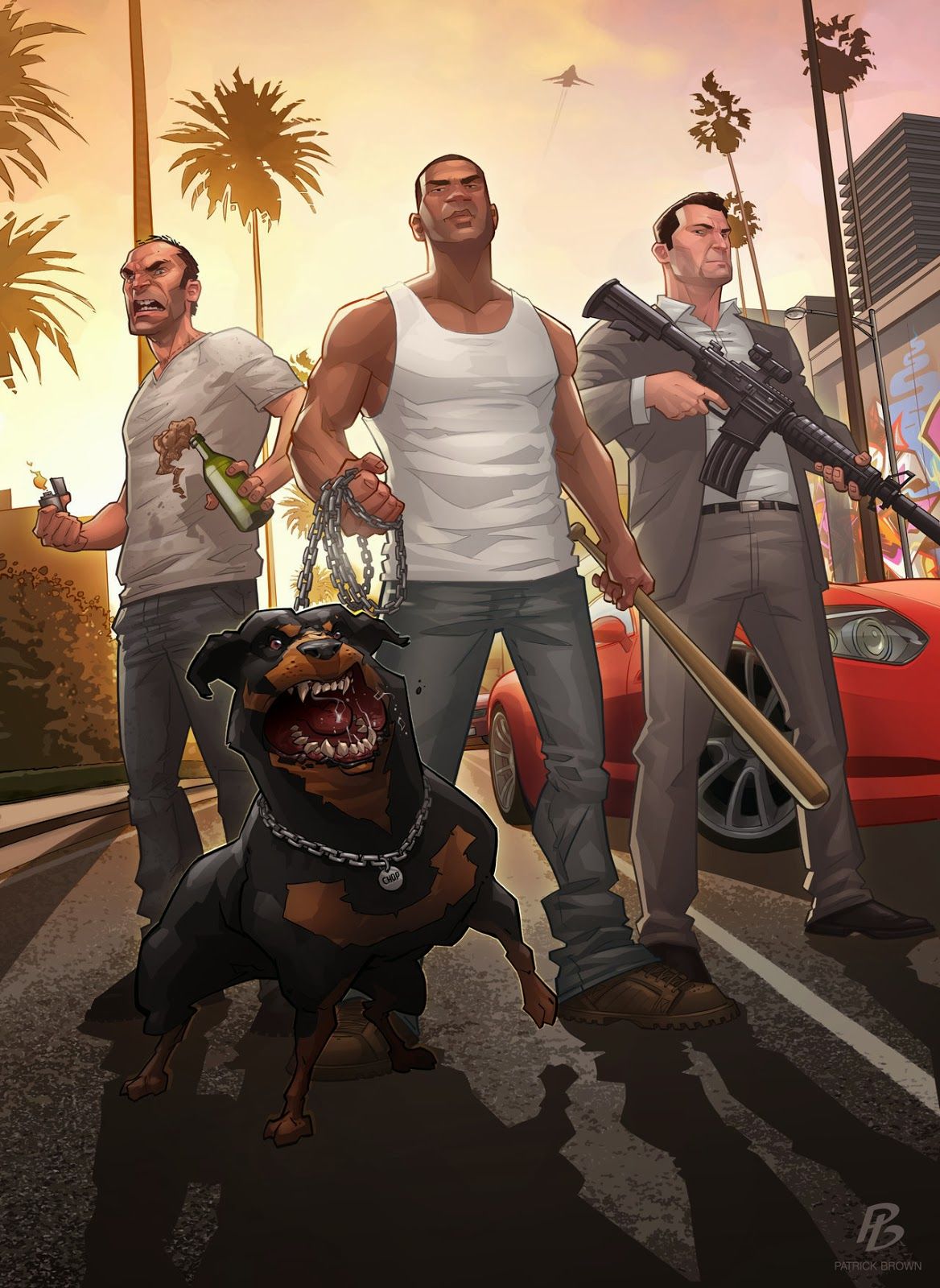 Widescreen-Gaming-GTA-5-1622-Wallpaper-Michael-Franklin-Trevor-2- Grand-Theft-Auto-dvdbash, DVDbash