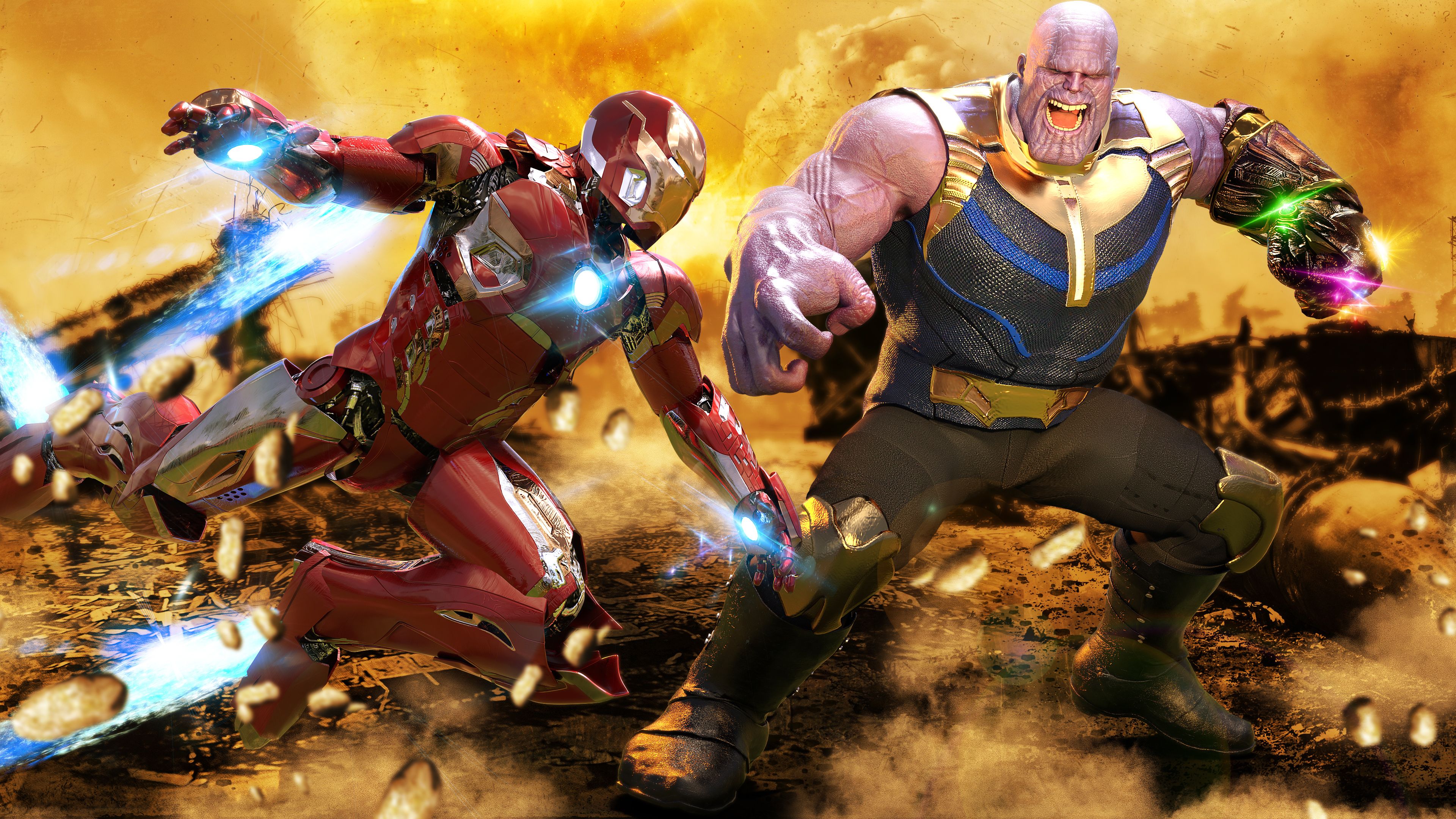 Thanos vs Marvel Wallpapers - 4k, HD Thanos vs Marvel Backgrounds on ...