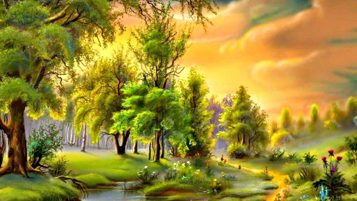 Nature Painting Wallpapers - 4k, HD Nature Painting Backgrounds on