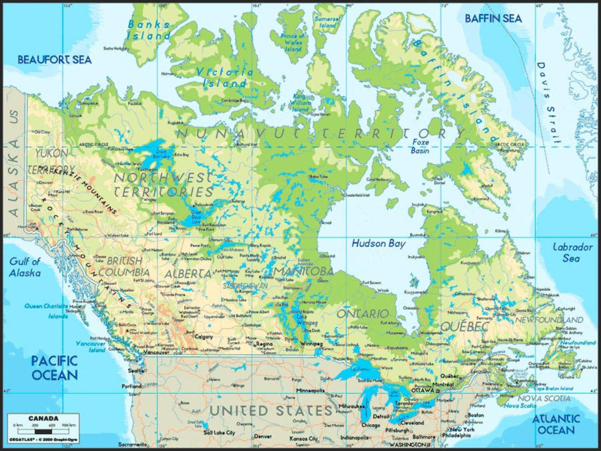 Map of Canada Wallpapers - 4k, HD Map of Canada Backgrounds on WallpaperBat