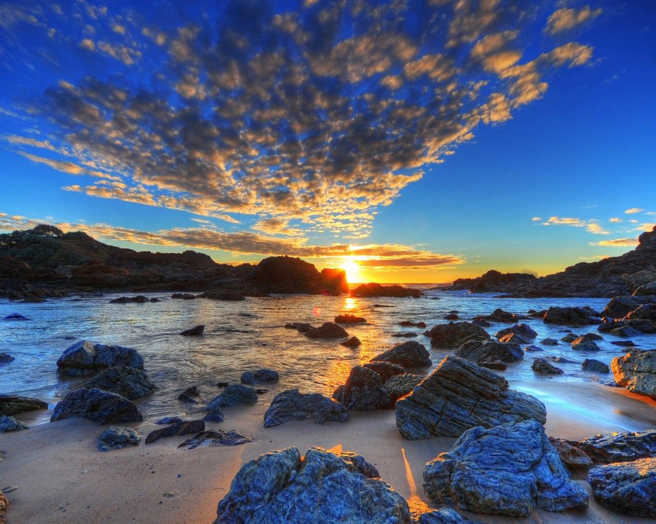 1280x1024 Morning Beach Sunrise Wallpaper. Free Sunrise Downloads on WallpaperBat