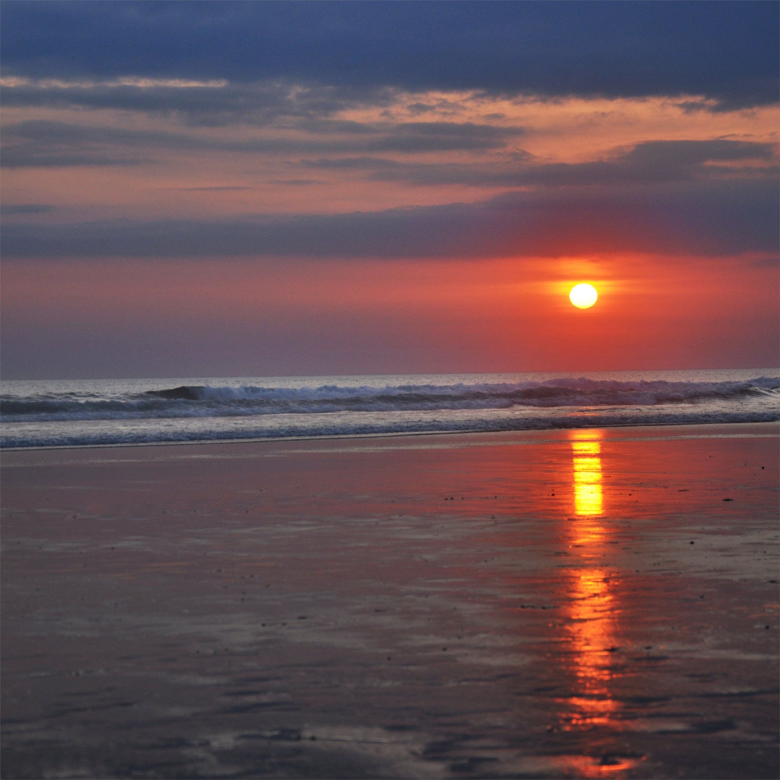 2732x2732 beach sunset morning 4k iPad Air Wallpaper Free Download on WallpaperBat