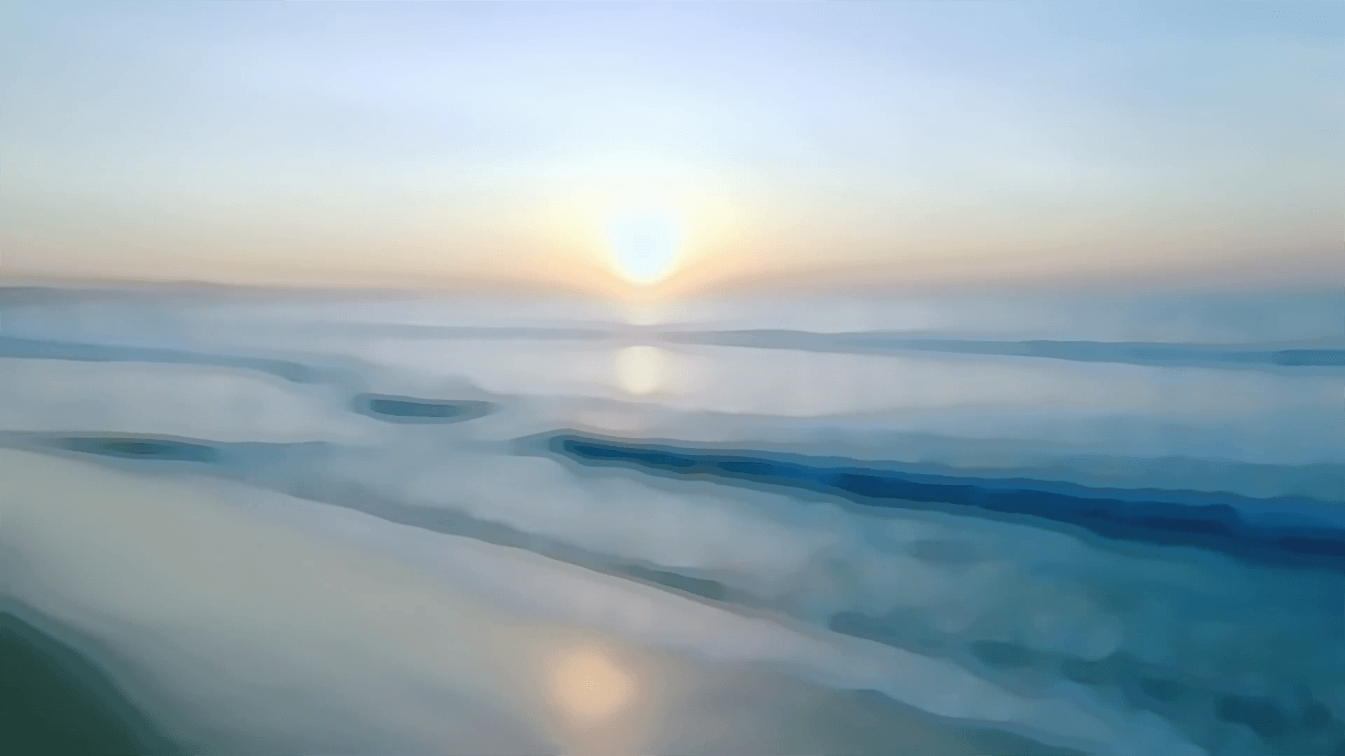 1920x1080 Sunset and soft sea on sandy evening beach blurred background for video transitions. Morning sunrise in sky and sea waves on beach for composing video footage Stock Video Footage on WallpaperBat