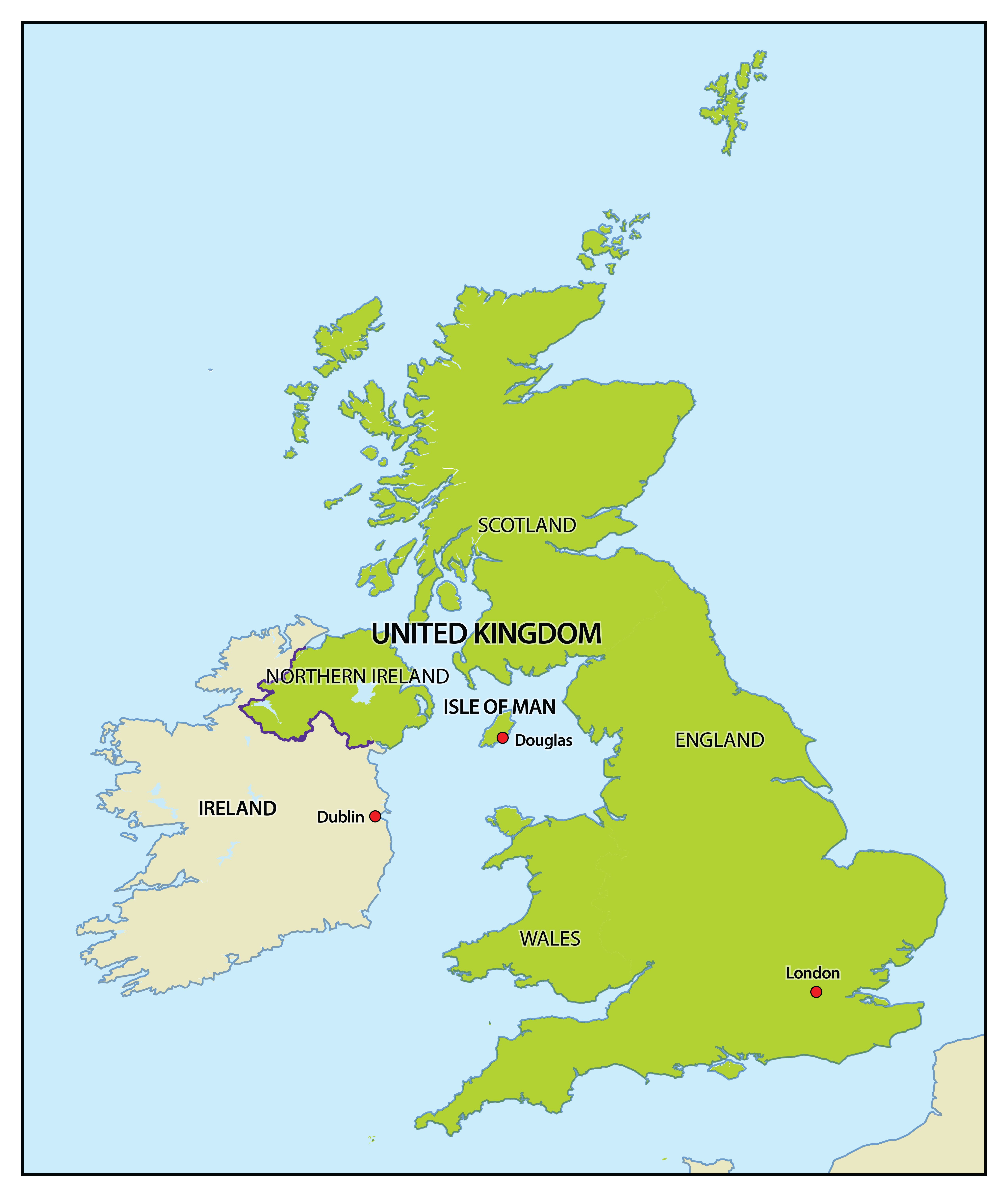 50+ United Kingdom City Map Pictures