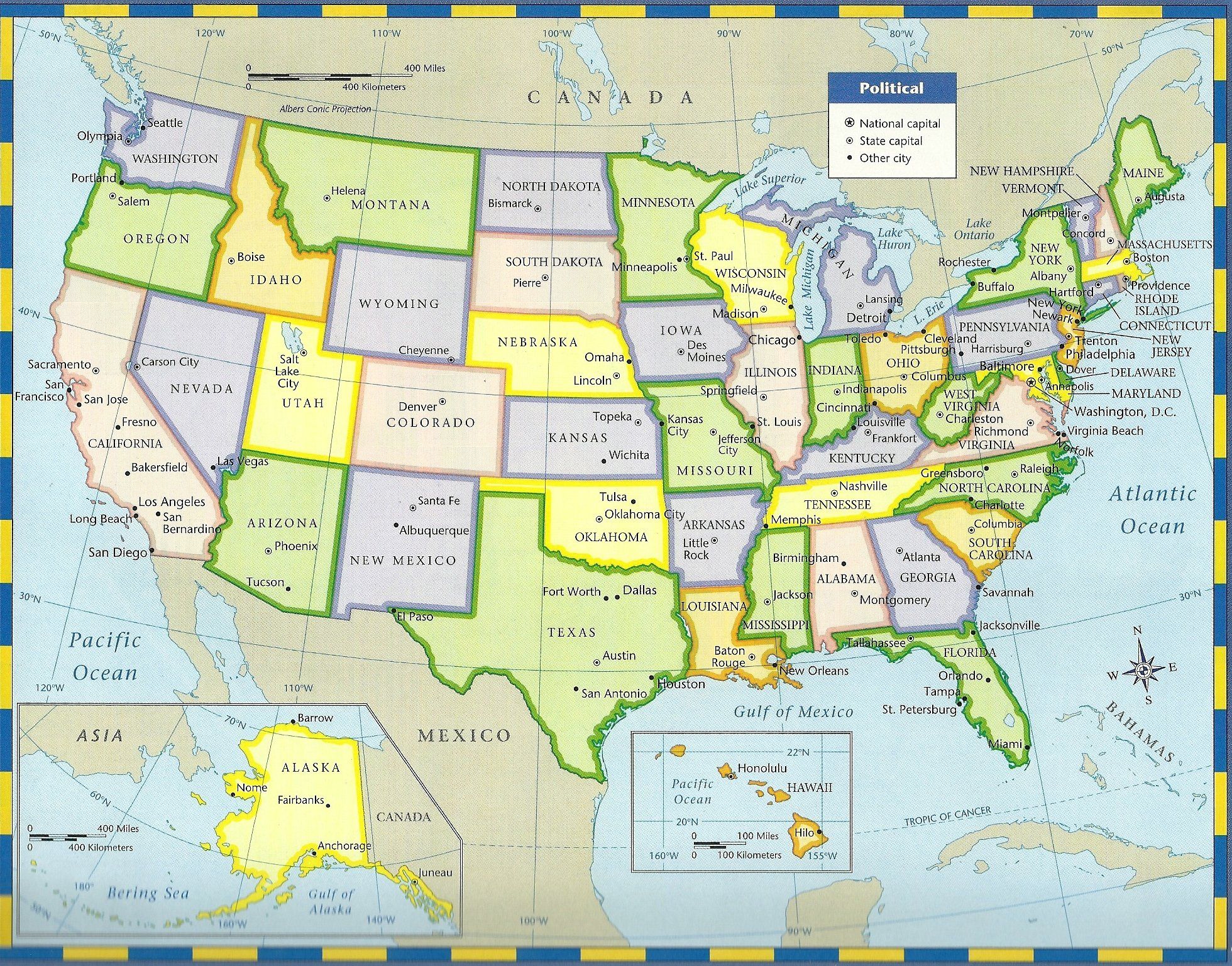 Сан франциско какой штат. Штаты США. Карта США со Штатами. Карта Америки со Штатами. Административная карта США.
