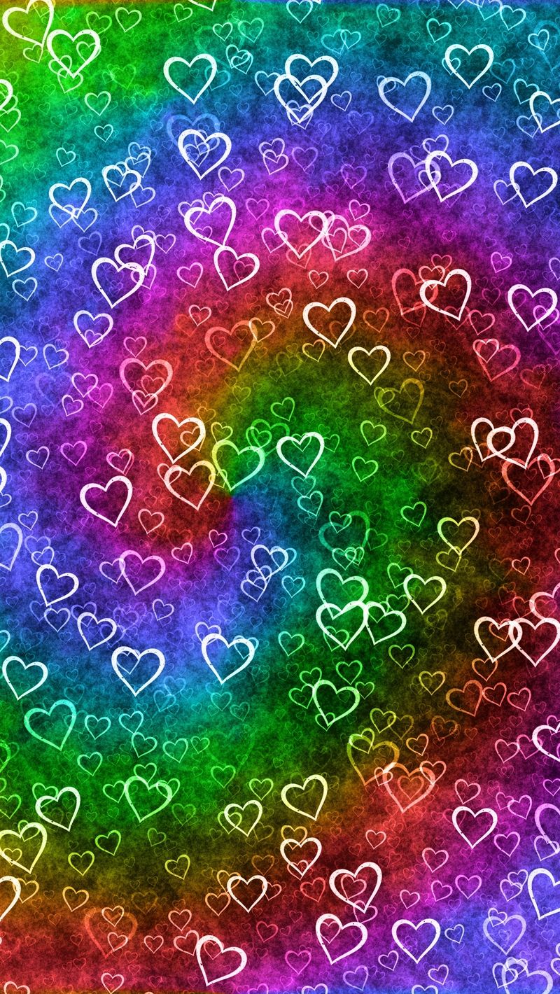 Rainbow Heart Wallpapers - 4k, HD Rainbow Heart Backgrounds on WallpaperBat