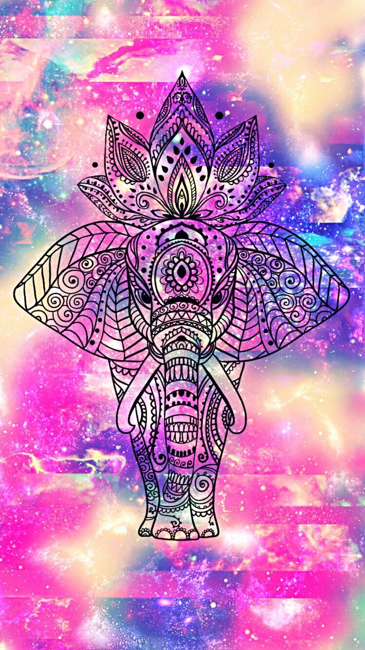 750x1334 Boho Elephant Wallpaper posted by Ethan Mercado Wallpaper