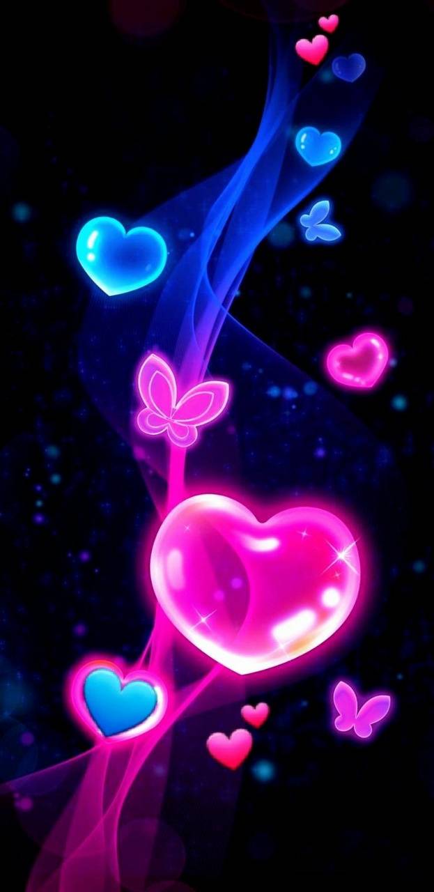 Blue Pink Heart Wallpapers - 4k, HD Blue Pink Heart Backgrounds on ...