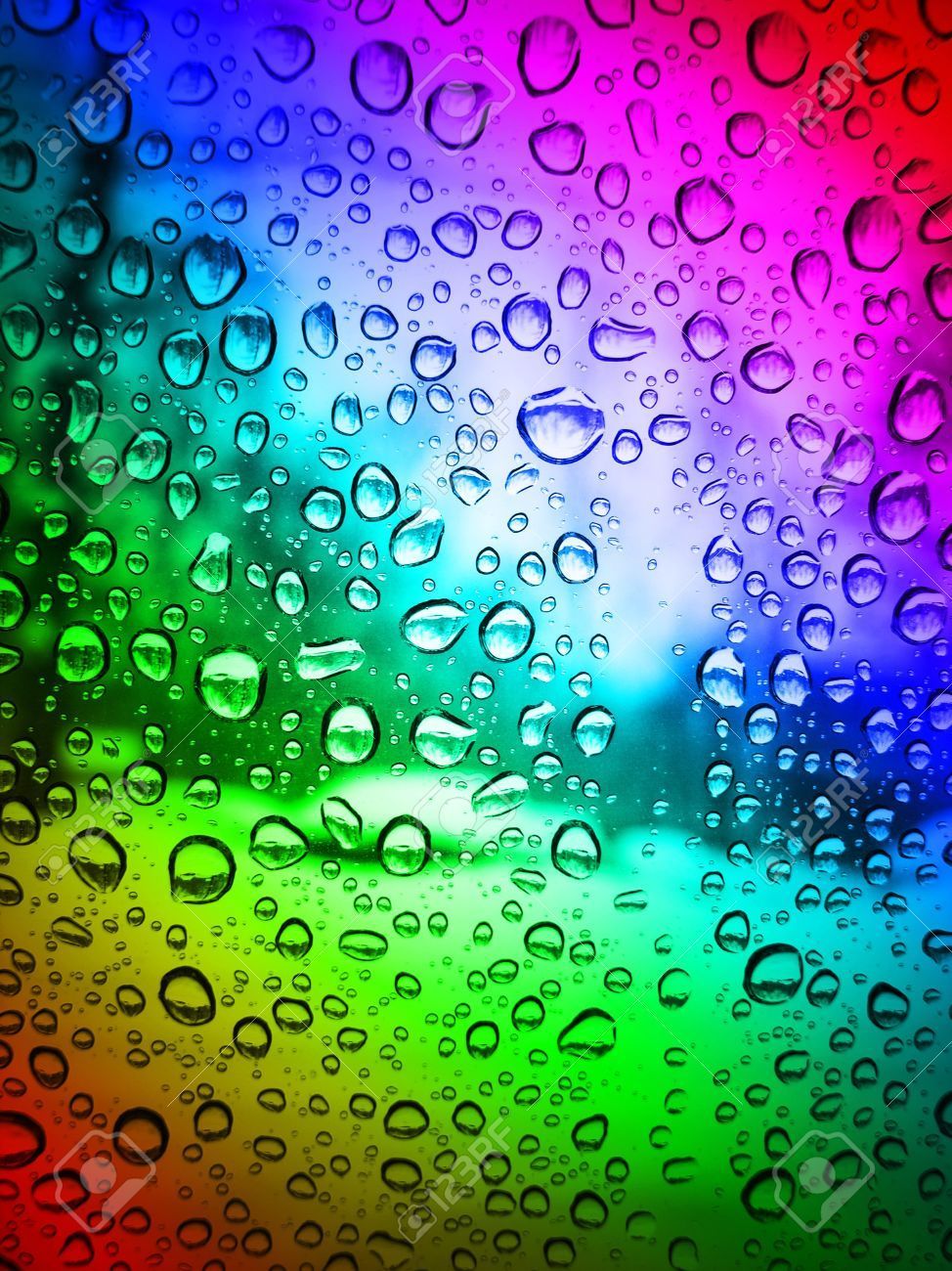 Coloured rain. Солор капли.