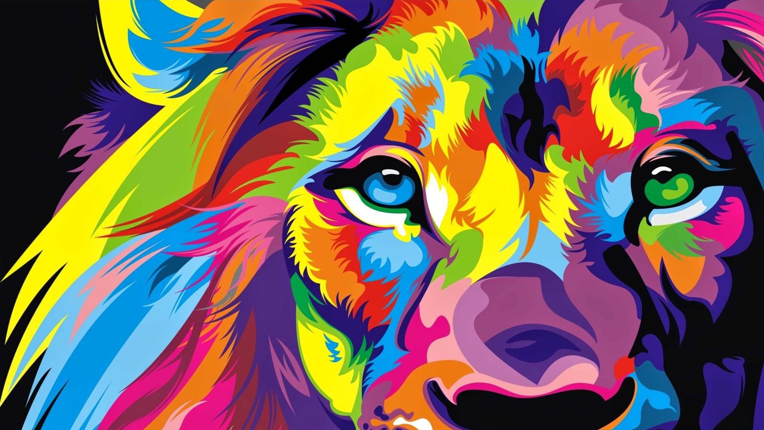 Rainbow Lion Wallpapers - 4k, HD Rainbow Lion Backgrounds on WallpaperBat