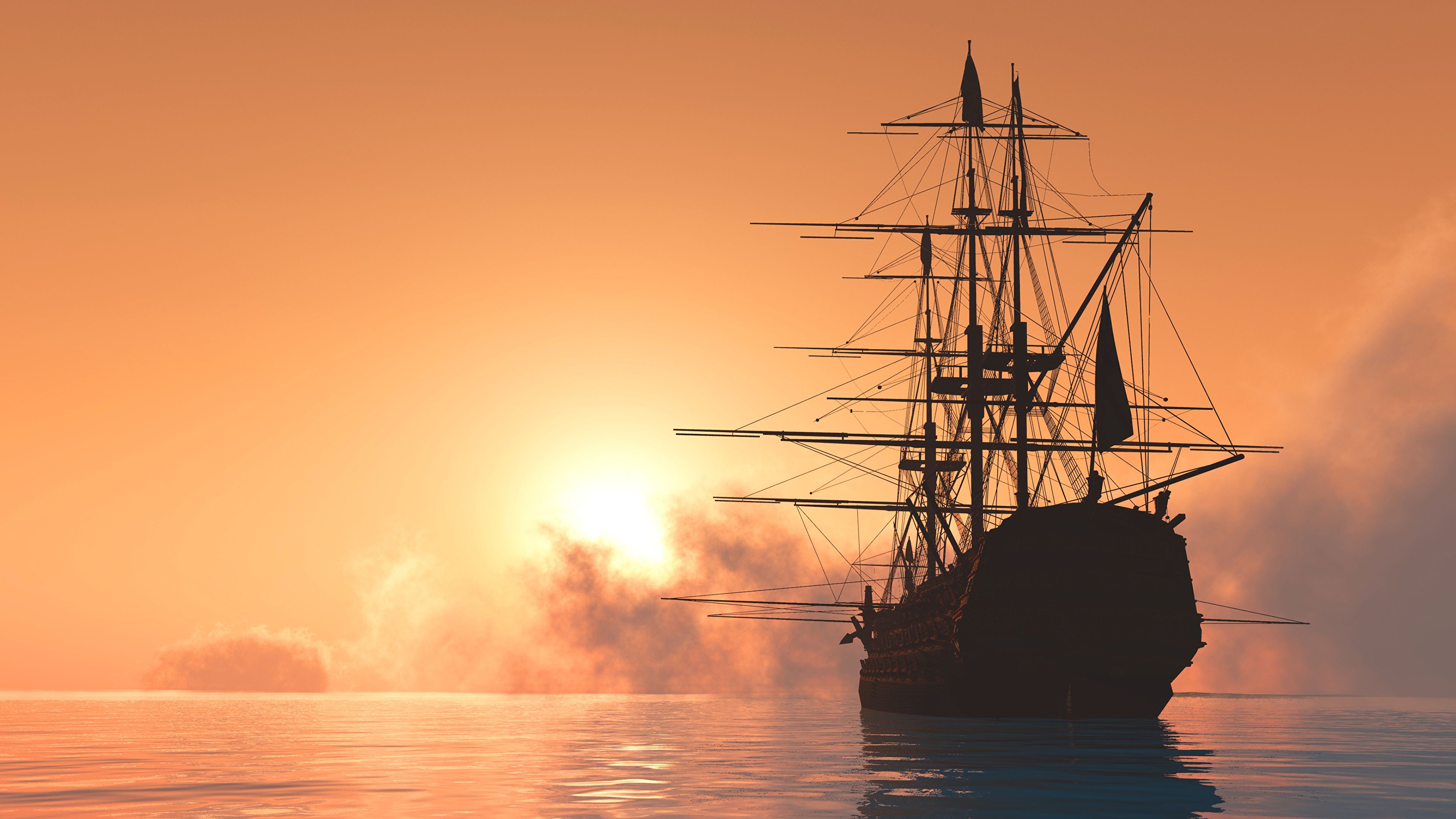 Ship Sunset Wallpapers - 4k, Hd Ship Sunset Backgrounds On Wallpaperbat