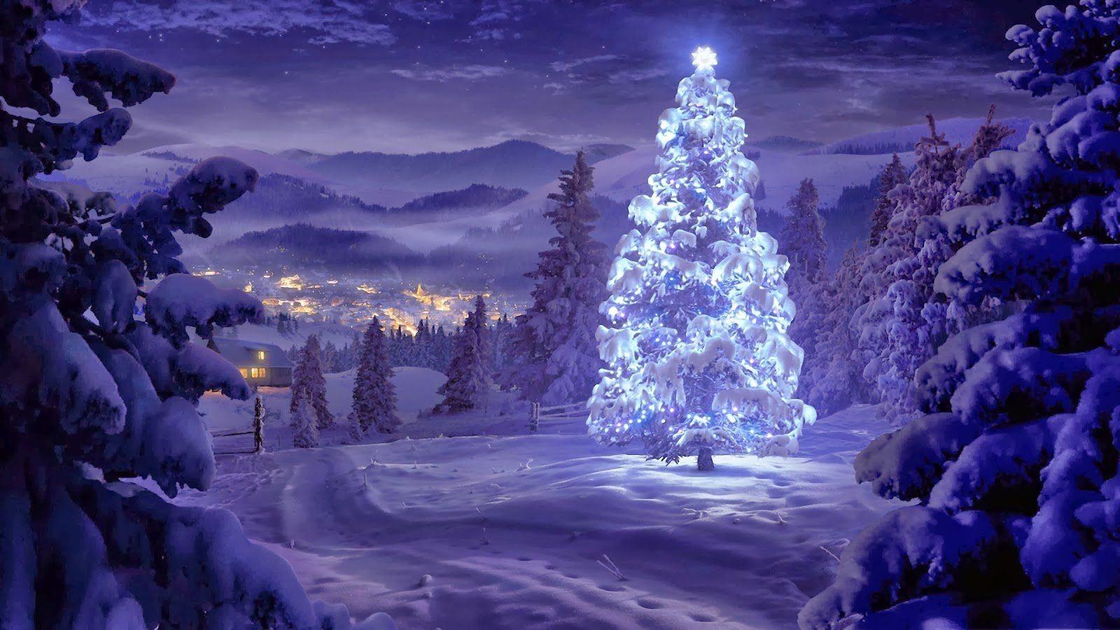 Christmas Night Wallpapers 4k Hd Christmas Night Backgrounds On Wallpaperbat