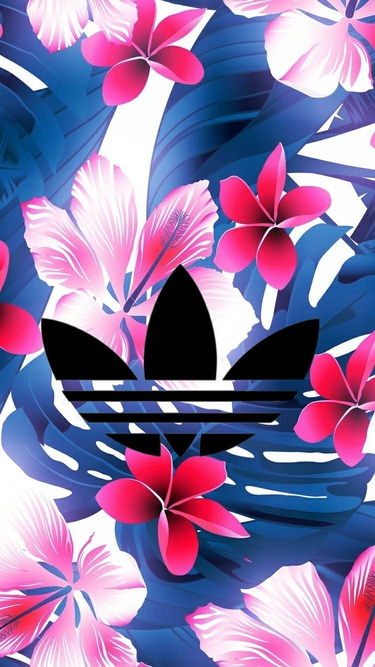 Adidas wallpaper 2025 with flowers