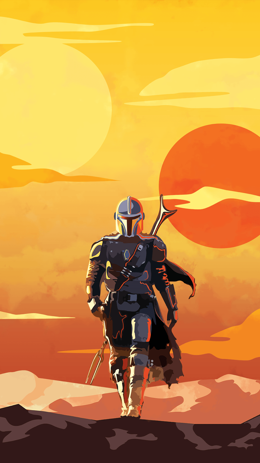 Star Wars Art Mandalorian Wallpapers 4k Hd Star Wars Art Mandalorian Backgrounds On Wallpaperbat