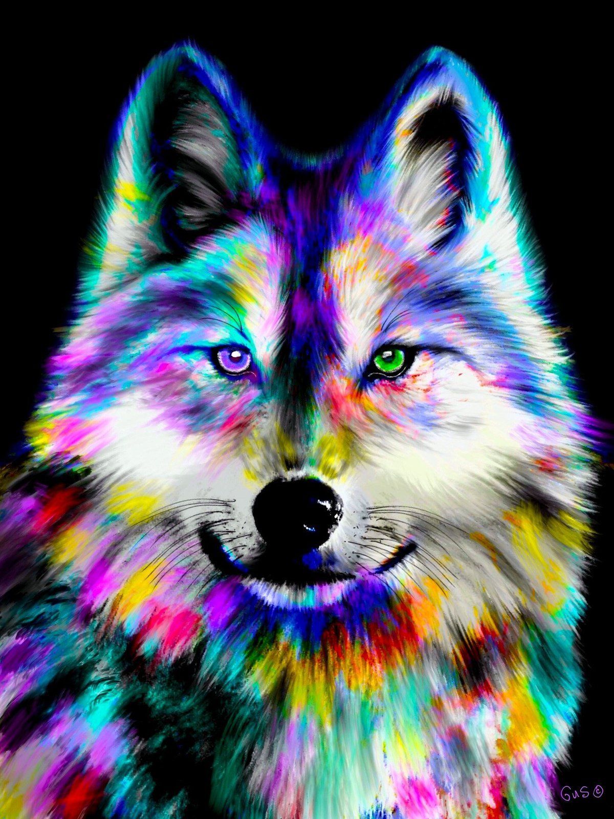 Rainbow Wolf Wallpapers - 4k, HD Rainbow Wolf Backgrounds on WallpaperBat