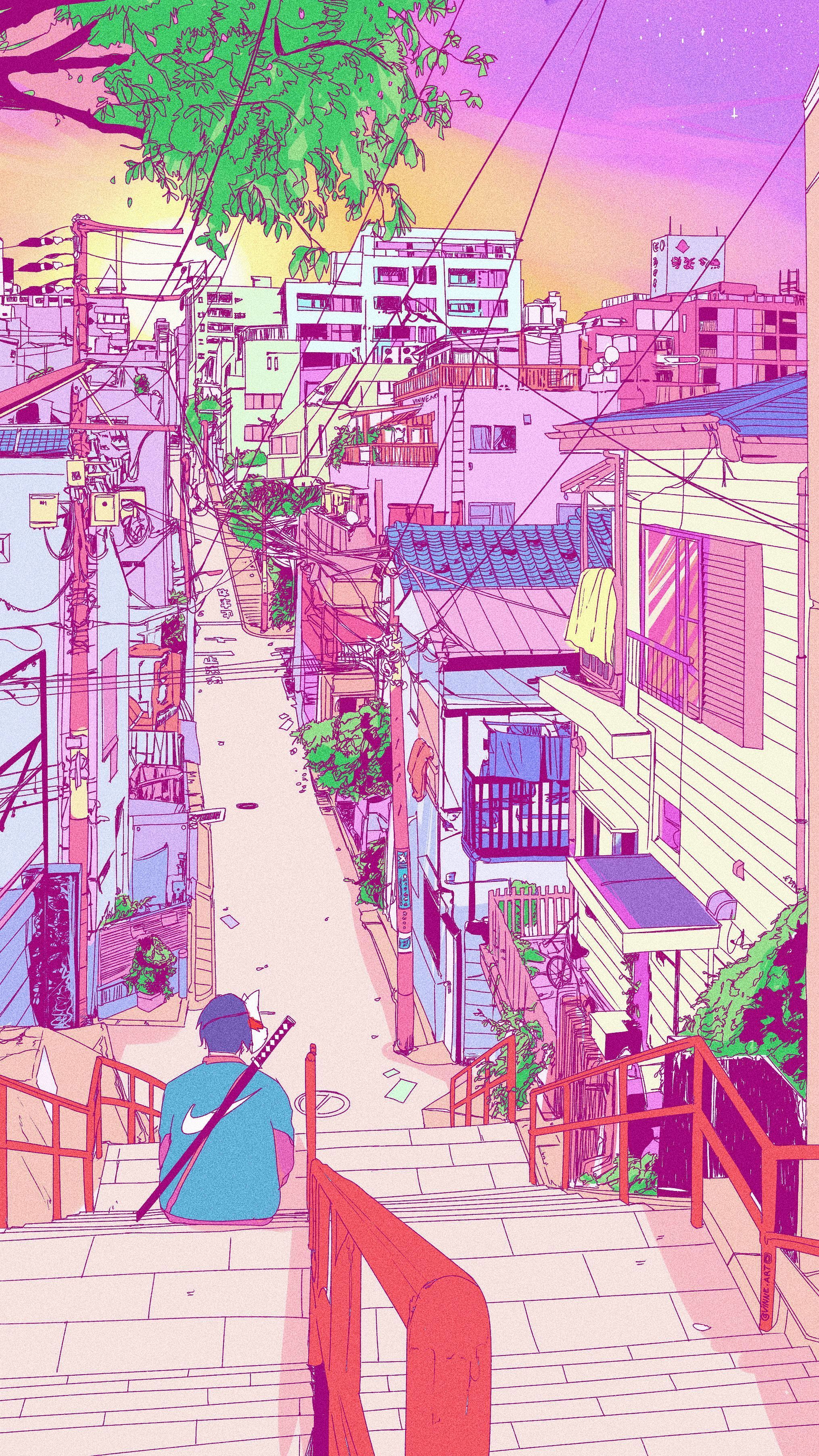 2030x3609 Retro Anime Aesthetic Wallpaper - Top Free Retro Anime Aesthetic Background on WallpaperBat