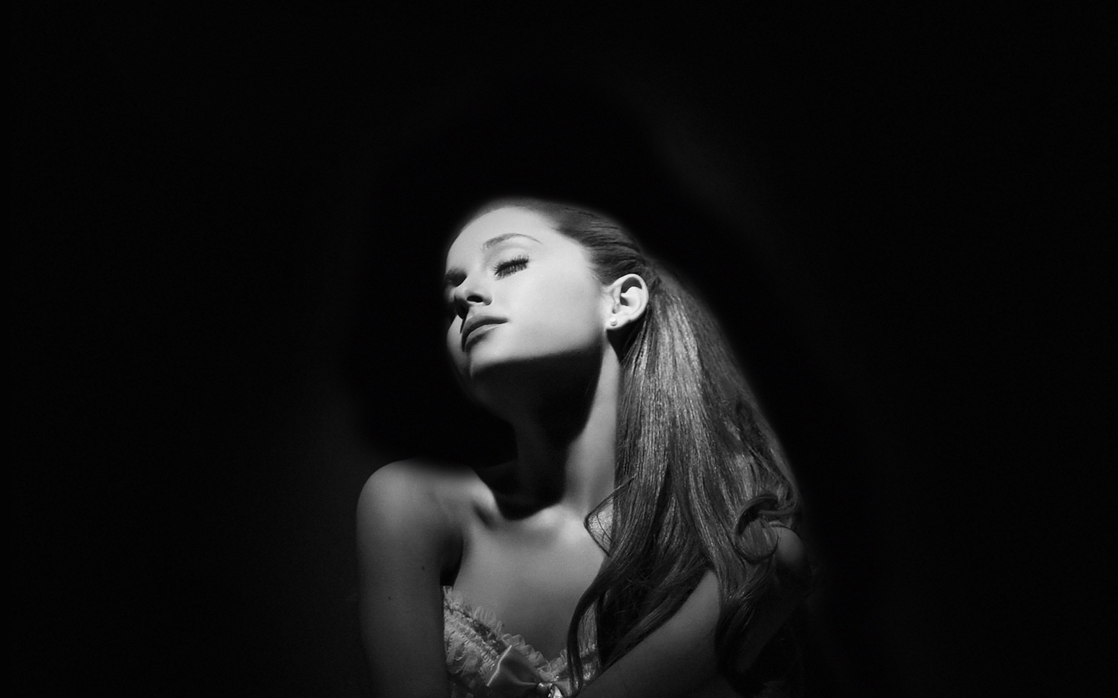 3840x2400 hb19-wallpaper-ariana-grande-dark-music Wallpaper