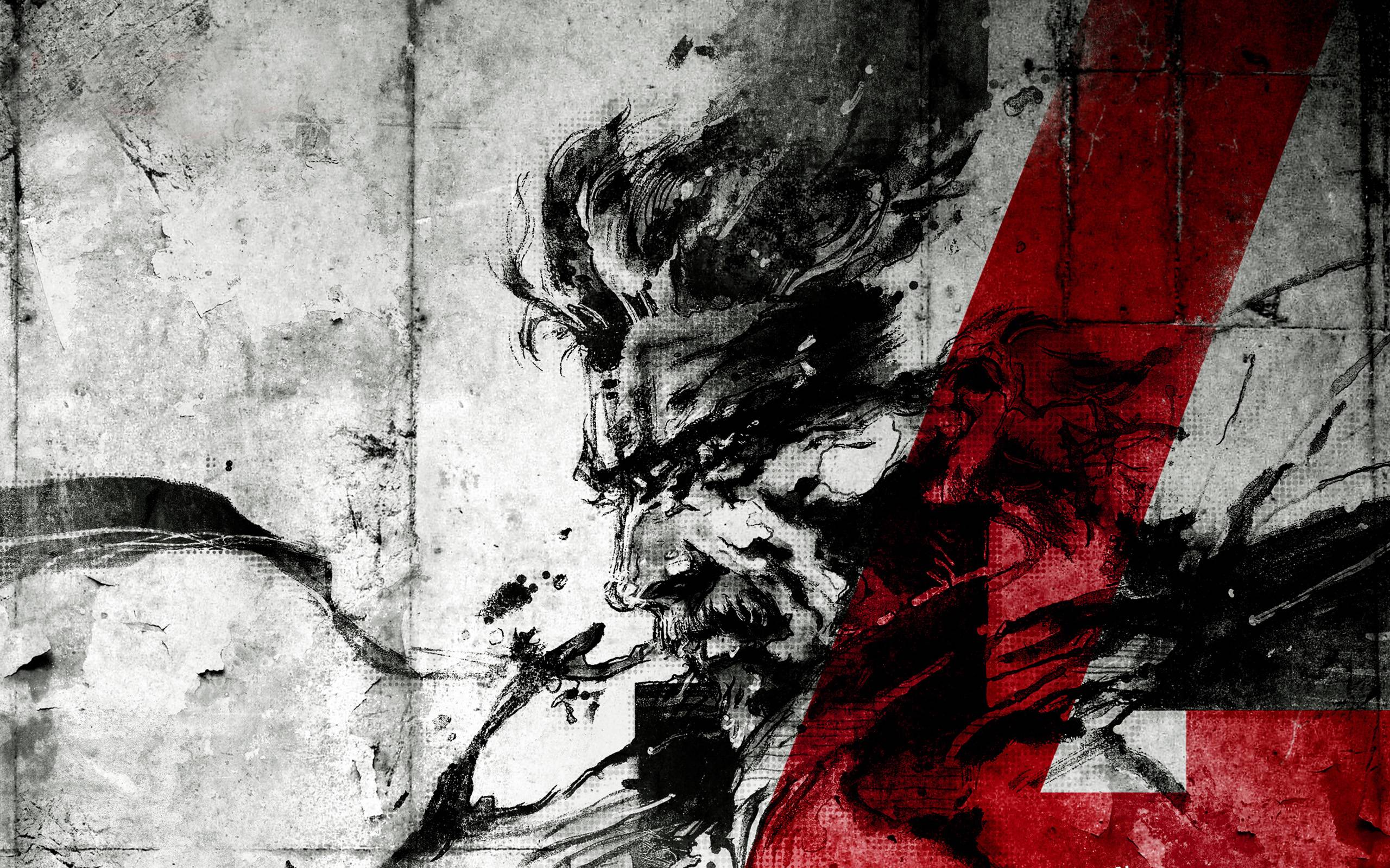 Download Metal Gear 4K's Main Characters Wallpaper