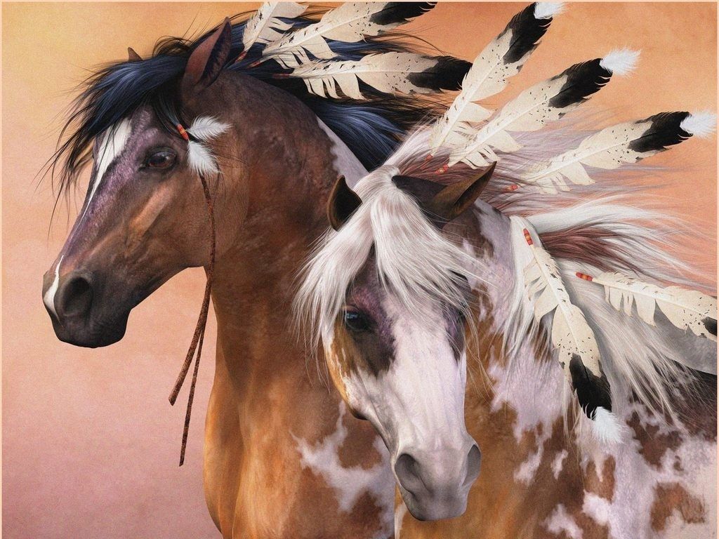 Native american horses, Indian horses, Horse painting on WallpaperBat.