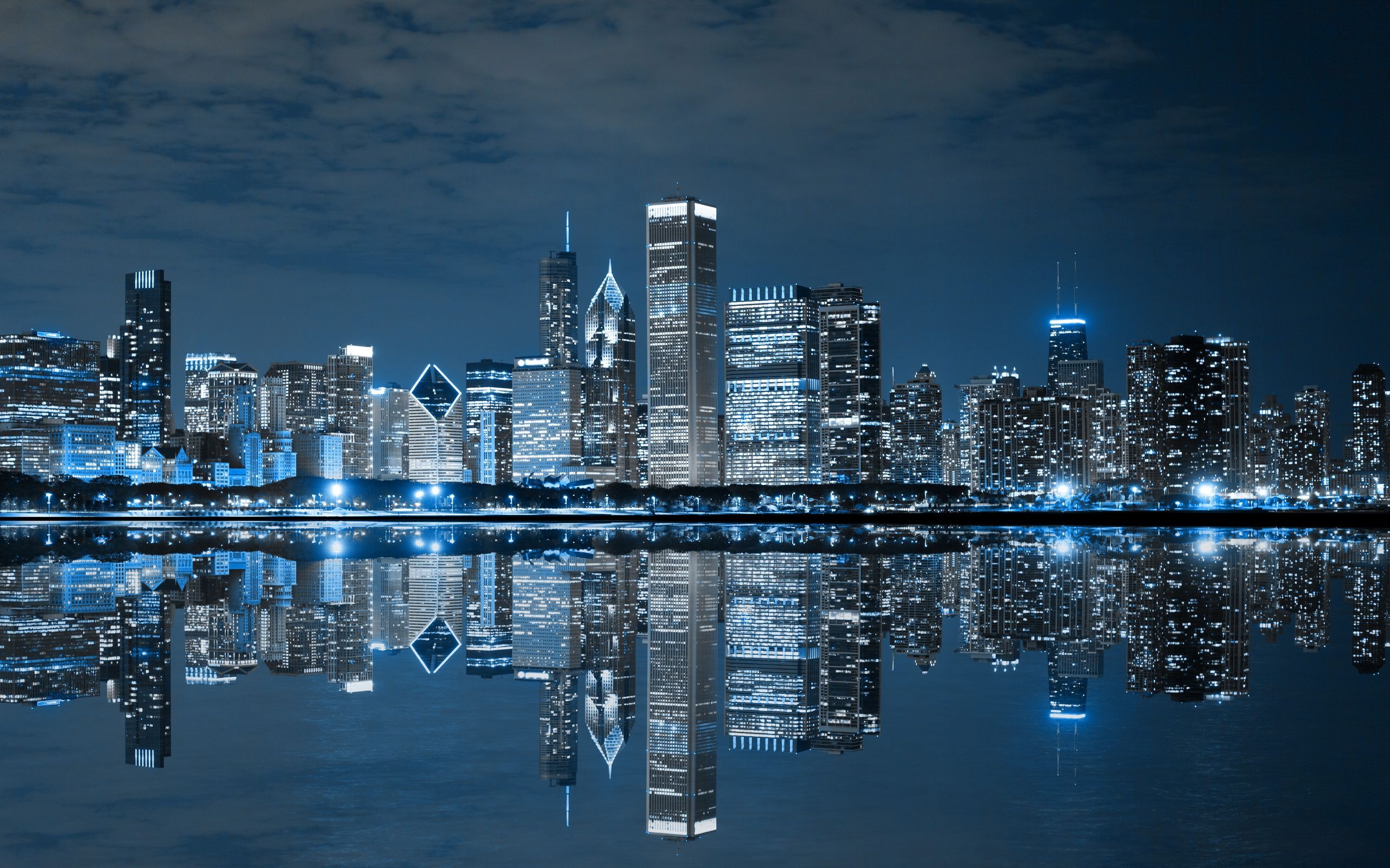 Chicago Skyline Wallpapers 4k Hd Chicago Skyline Backgrounds On Wallpaperbat