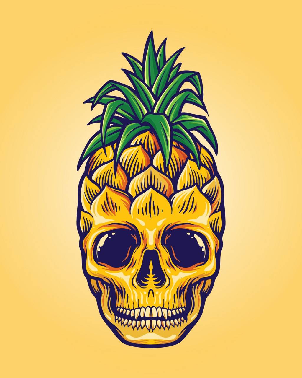 Pineapple Art Wallpapers 4k Hd Pineapple Art Backgrounds On Wallpaperbat