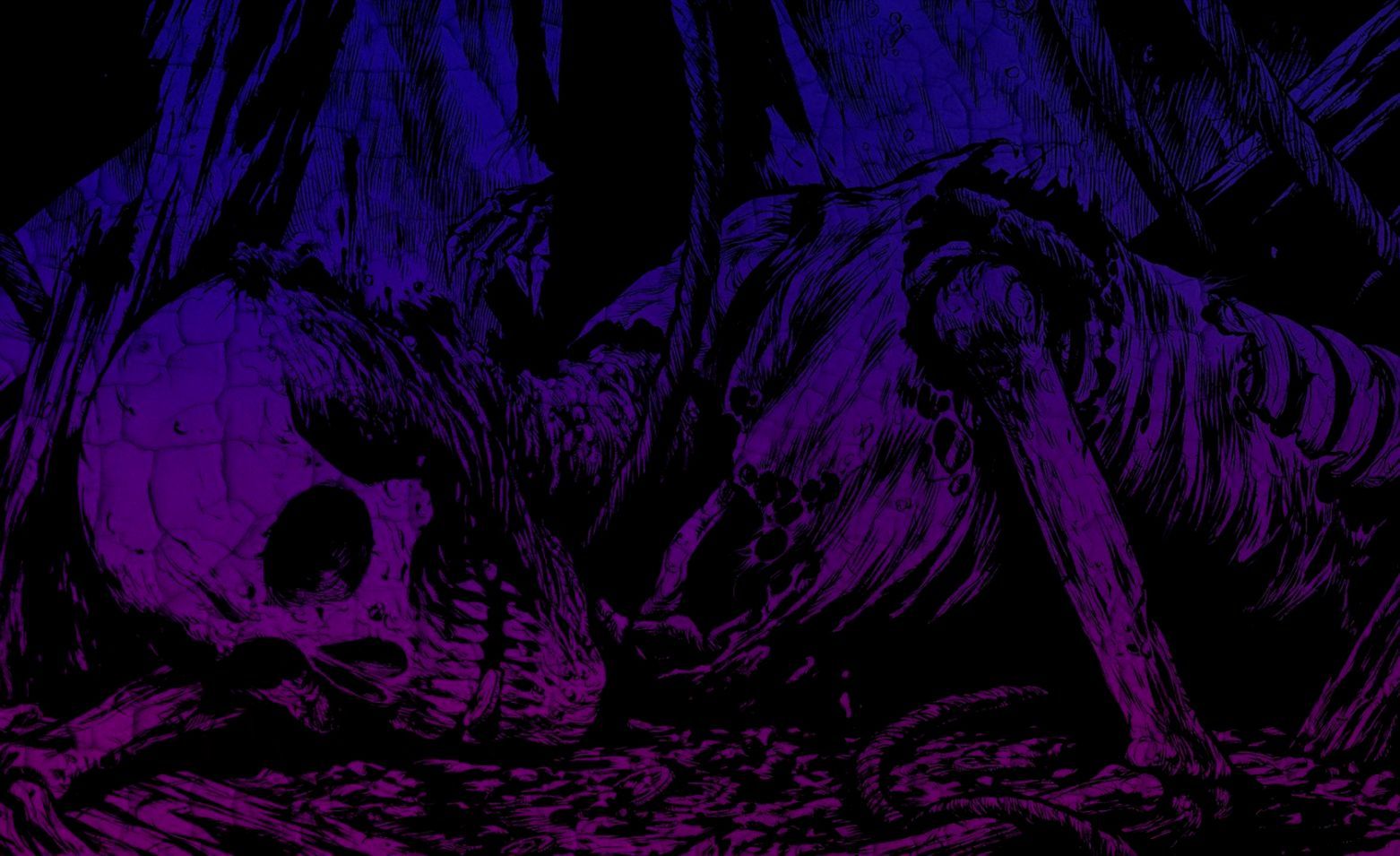 Gothic Purple Skull Wallpapers.