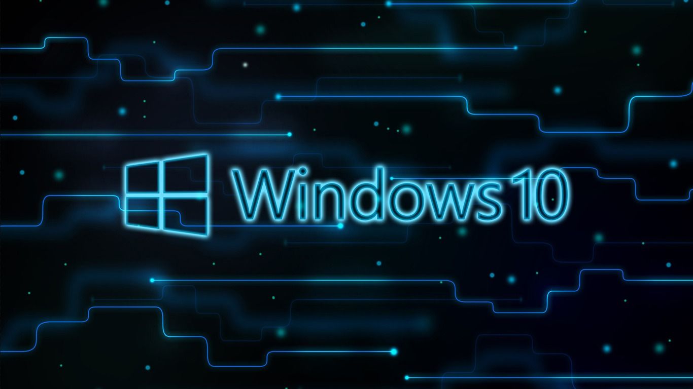 1366x768 Windows 10 HD Theme Desktop Wallpaper - Neon - 1366x768 Wallpaper - teahub.io on WallpaperBat