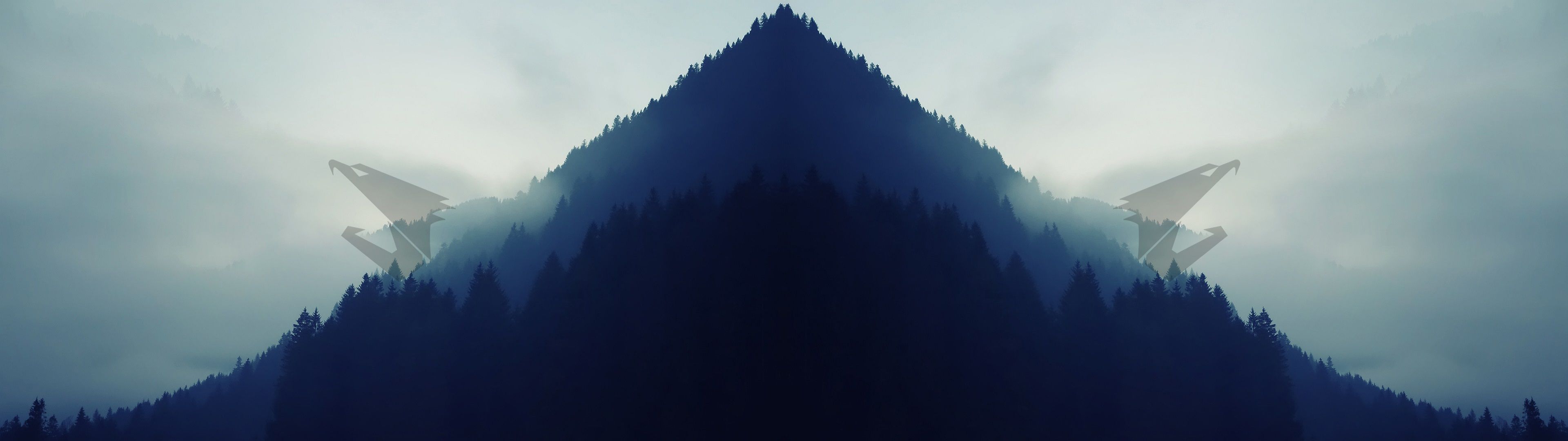 3840x1080 Aorus Landscape Forest Forest Eagle Eagle Simple Dual Monitors Wallpaper -  Resolution:3840x1080 - ID:102180 - wallha.com Wallpaper