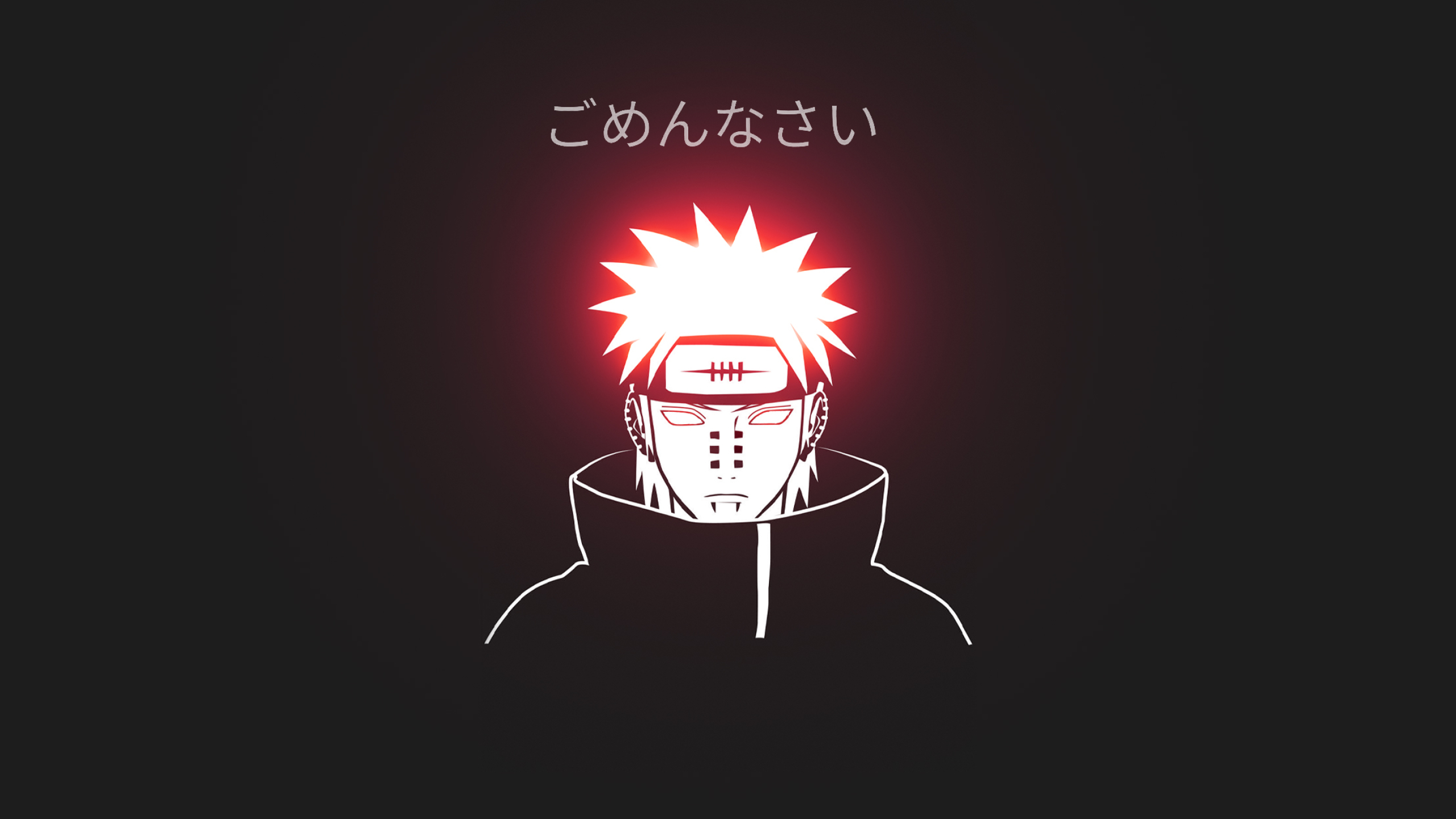 2560x1440 Naruto Pain Minimal 1440P Resolution Wallpaper, HD Anime 4K Wallp...